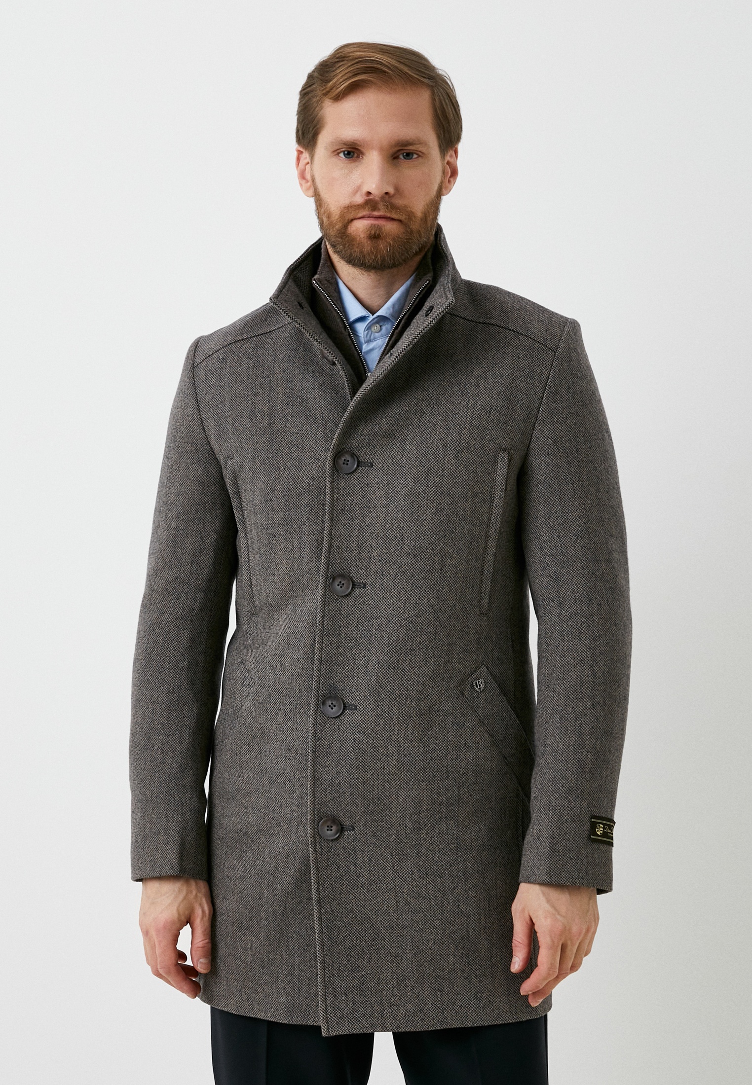 Мужские пальто BAZIONI 2088 MS GISSONI BEIGE/Пальто мужское