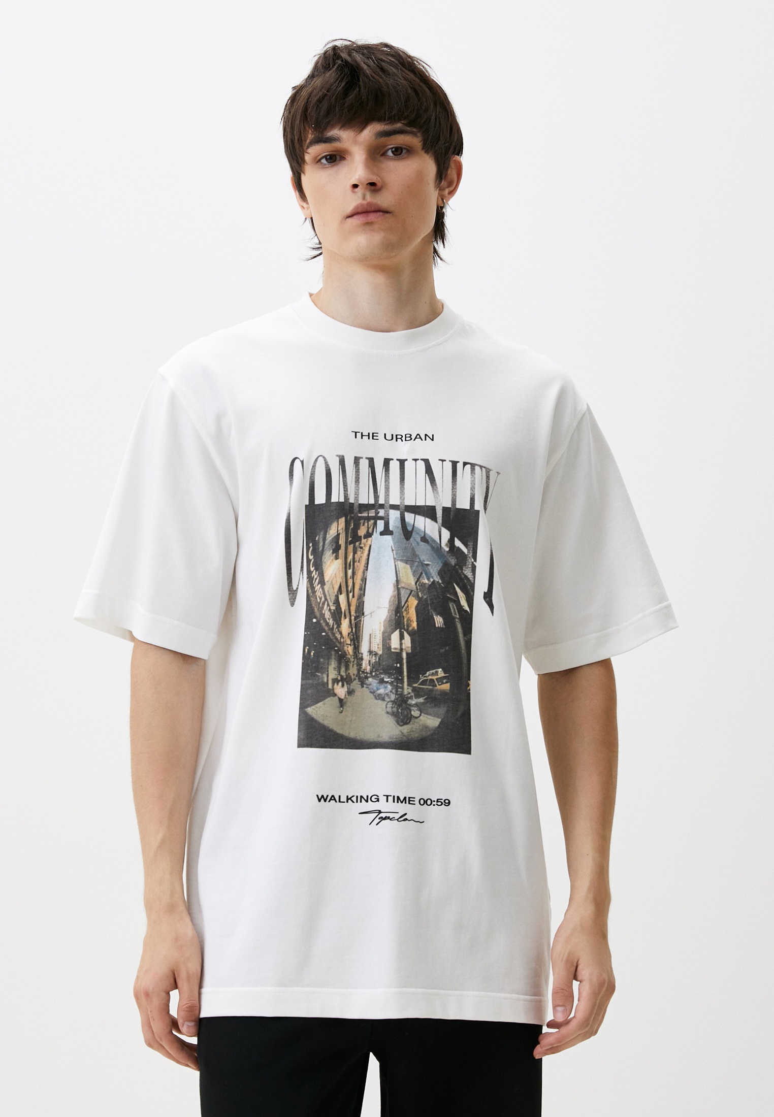 Футболка с коротким рукавом Topclo TC_KS036/CREAM-L