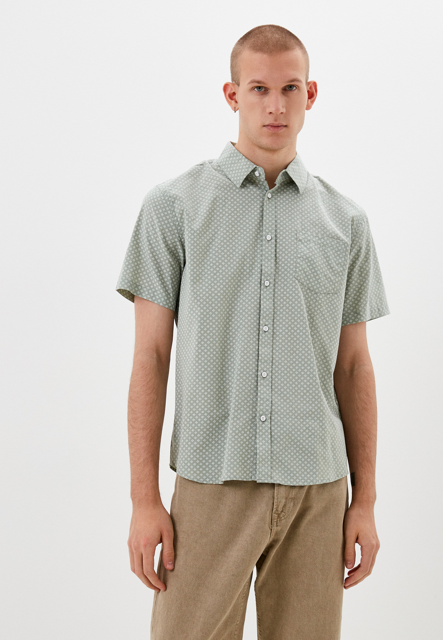 Рубашка с коротким рукавом Baon (Баон) B6823008-FROZEN SPROUT PRINTED