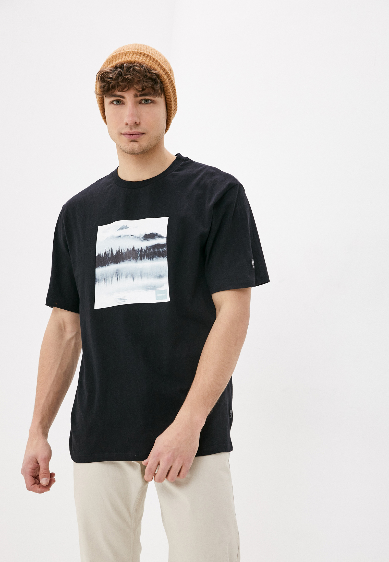 Футболка с коротким рукавом Baon (Баон) B731035-BLACK-3XL