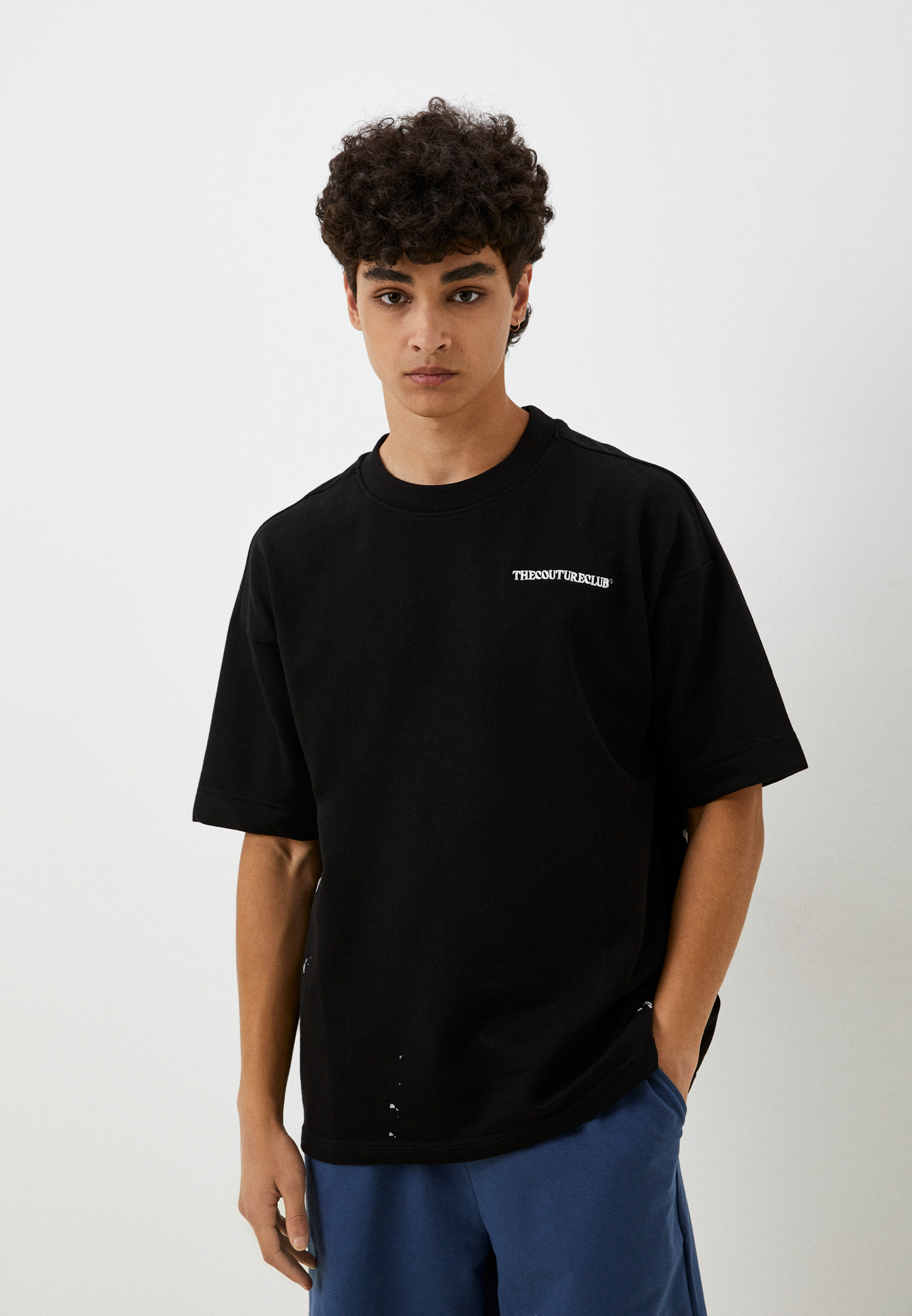 Футболка с коротким рукавом The Couture Club TCCMSS23-39/BLACK-L