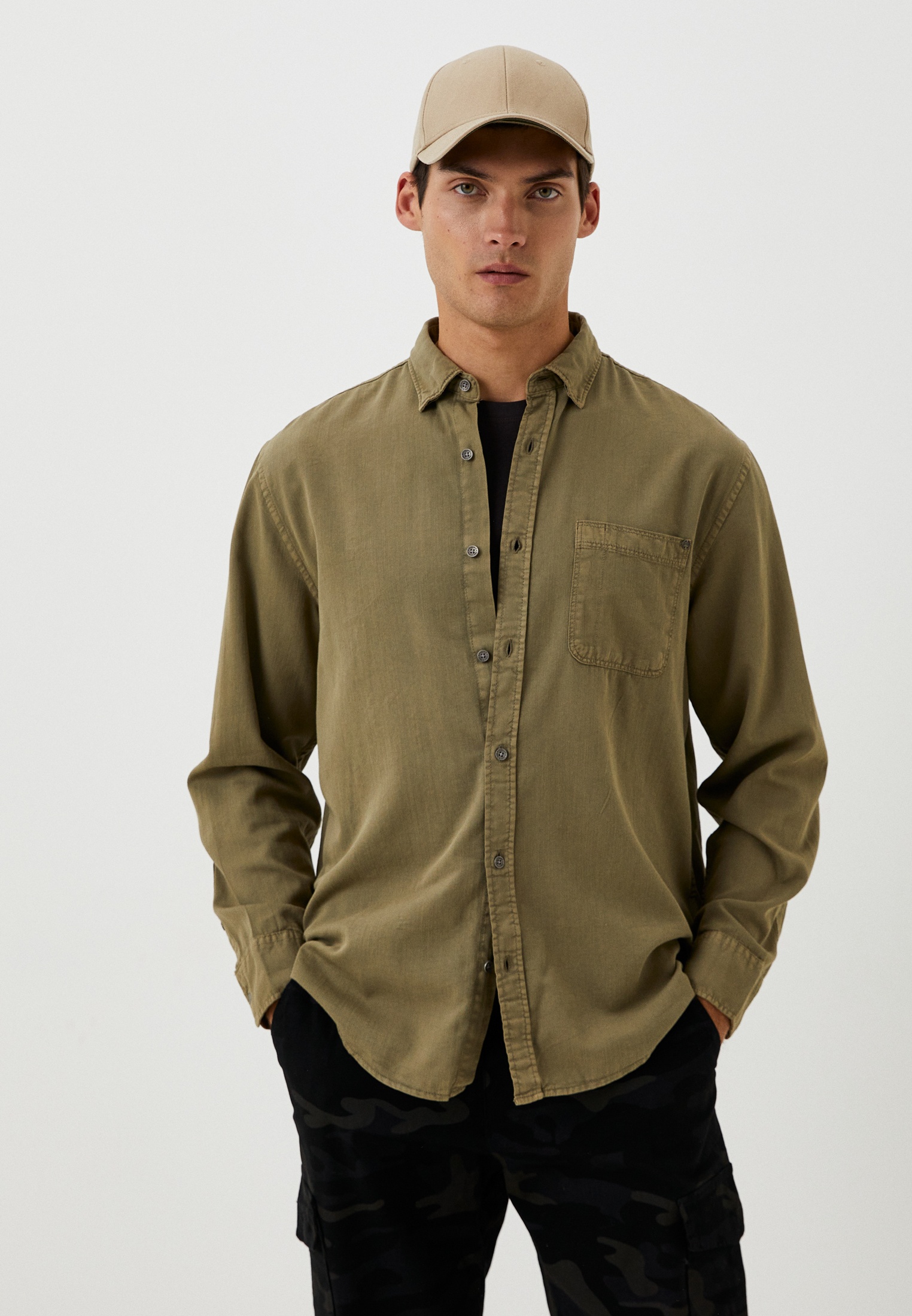 Рубашка с длинным рукавом Colin's CL1064676_Q1.V1_KHA