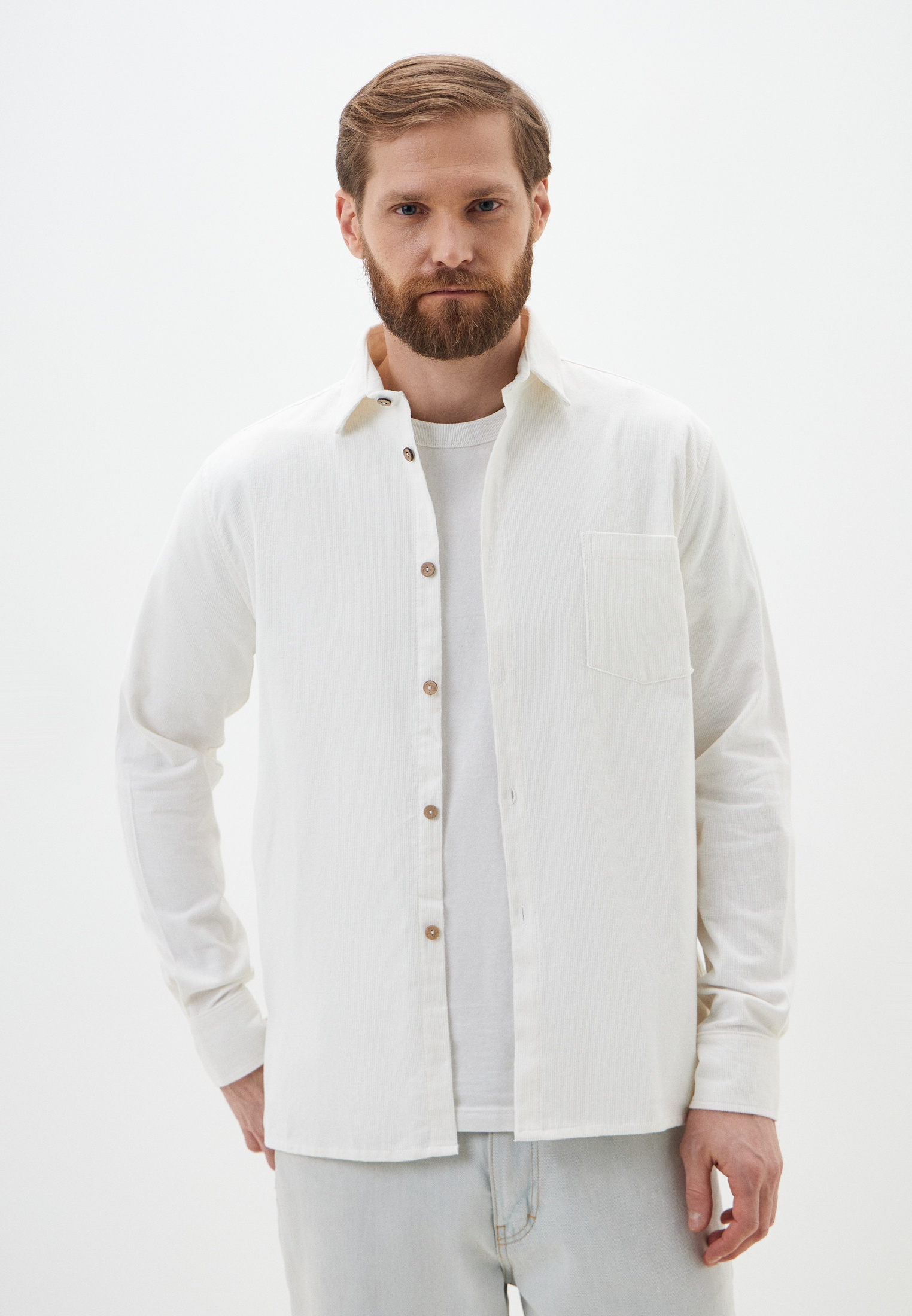 Рубашка с длинным рукавом Изольна 2953/рубМонВелБел-48