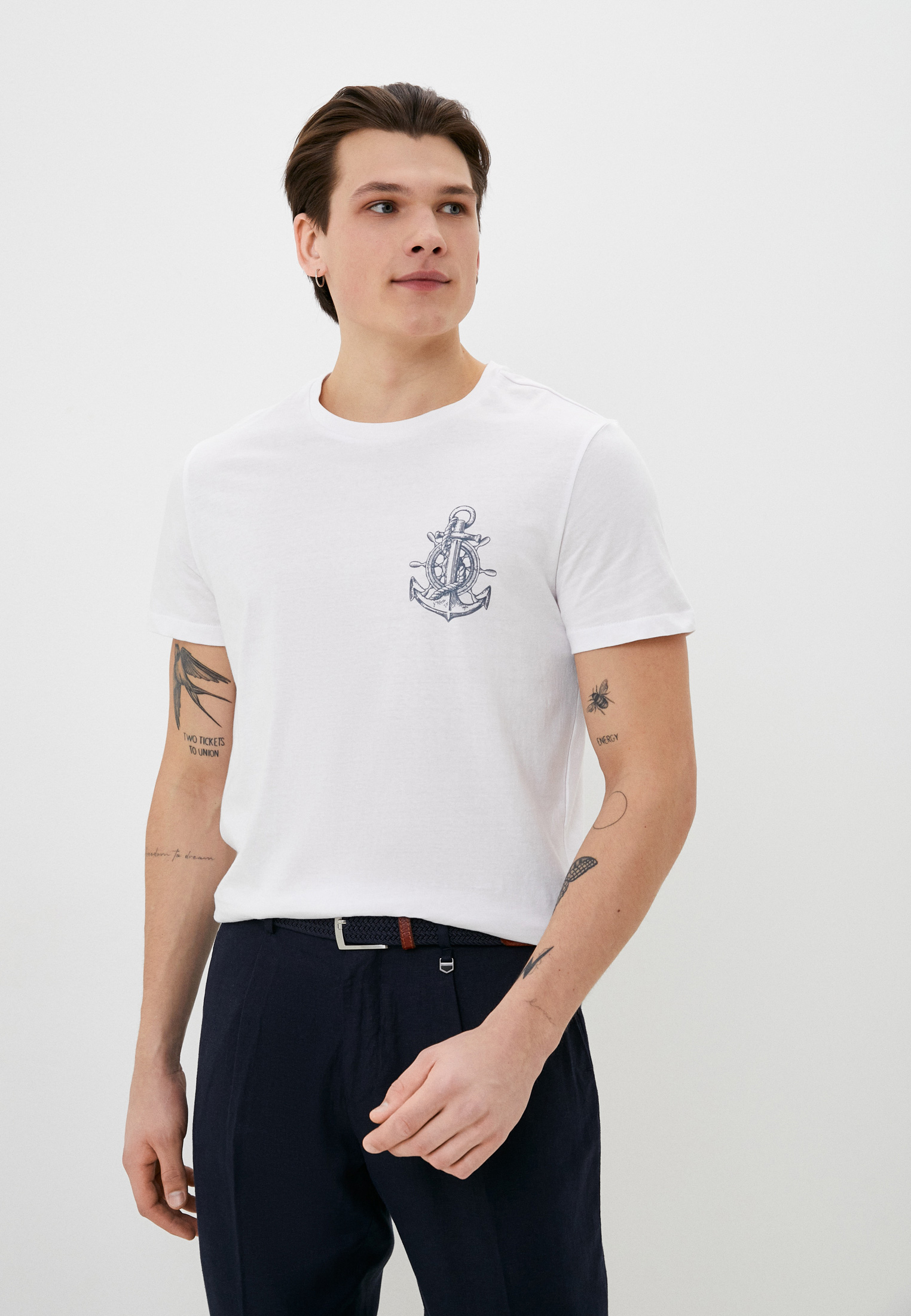 Футболка с коротким рукавом Colin's CL1062679_WHITE