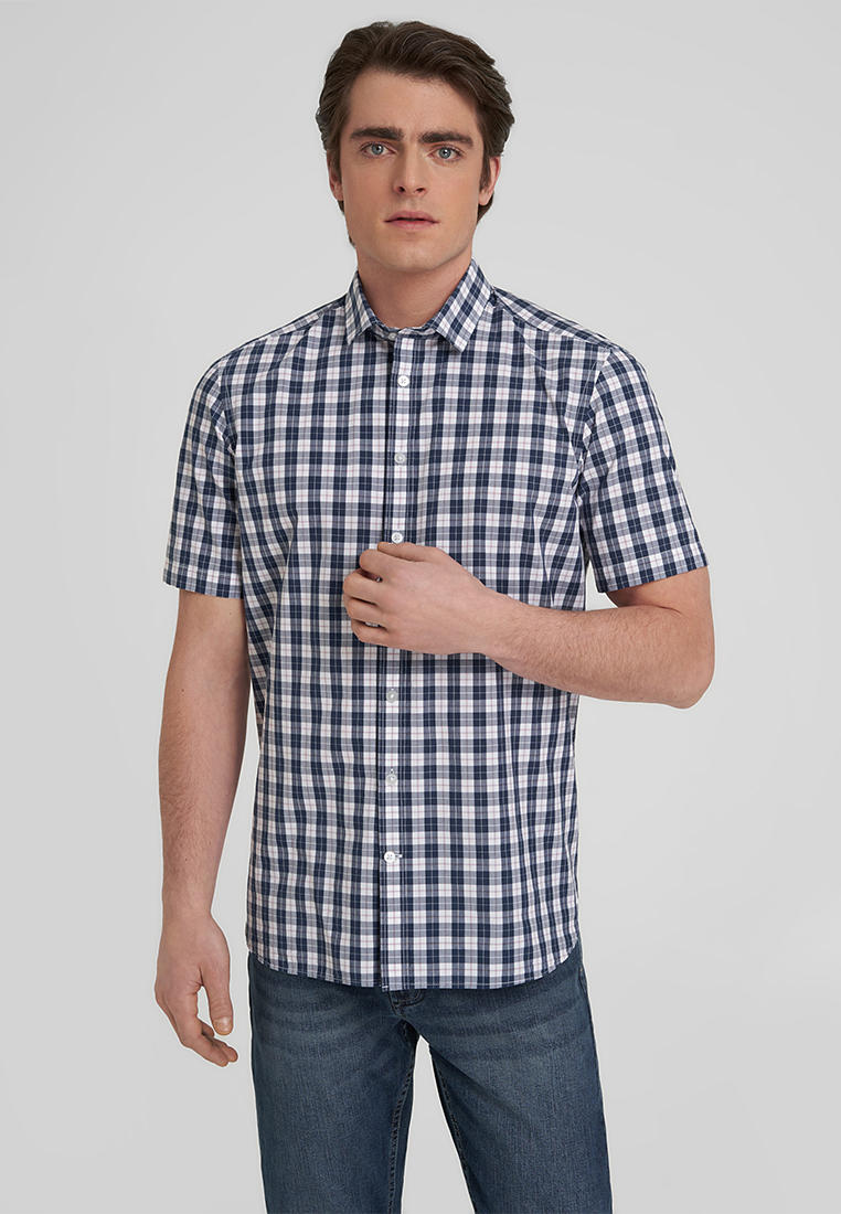 Рубашка с коротким рукавом Henderson SHS-0669-R_NAVY