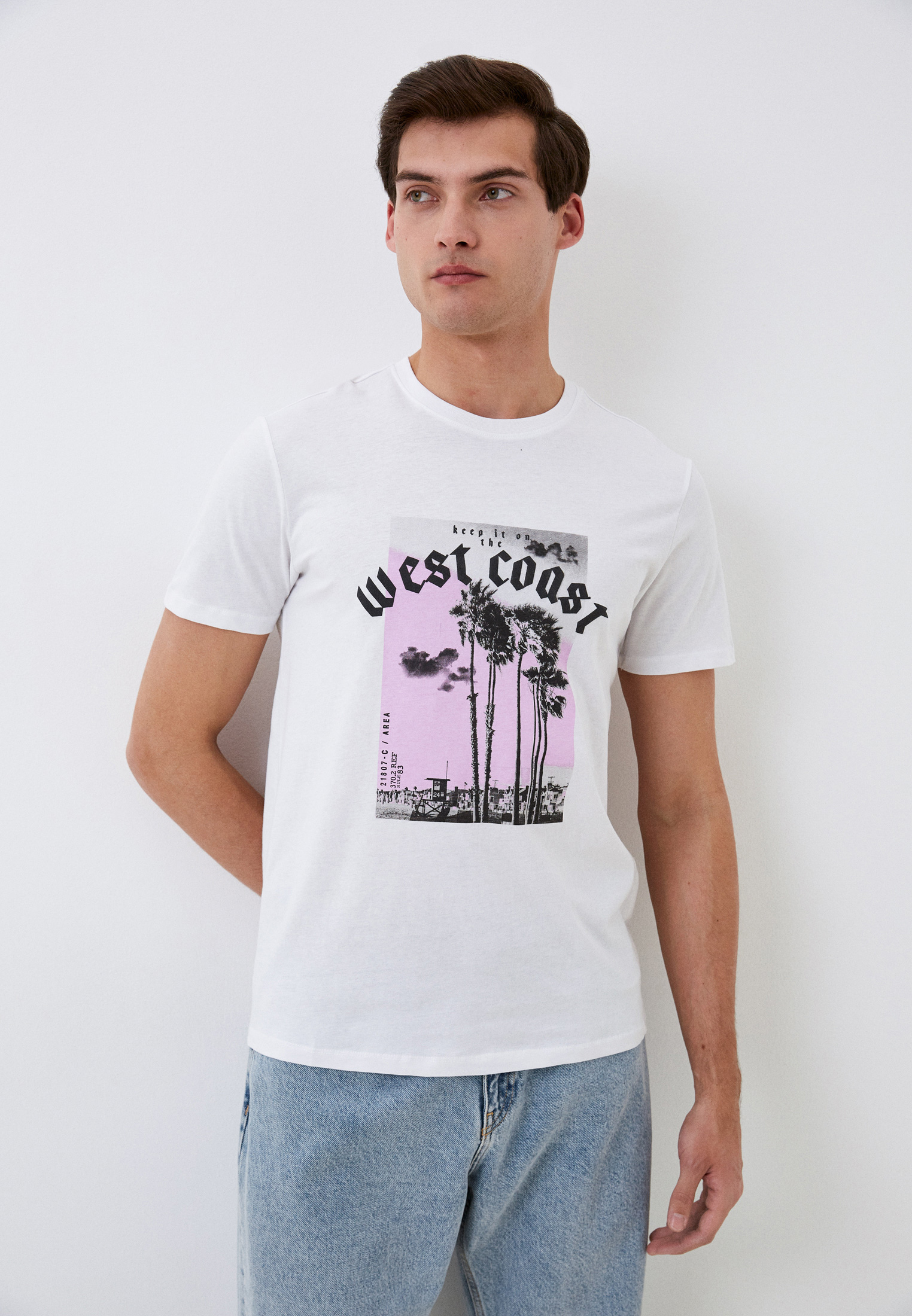 Футболка с коротким рукавом Colin's CL1063659_Q1.V1_WHT