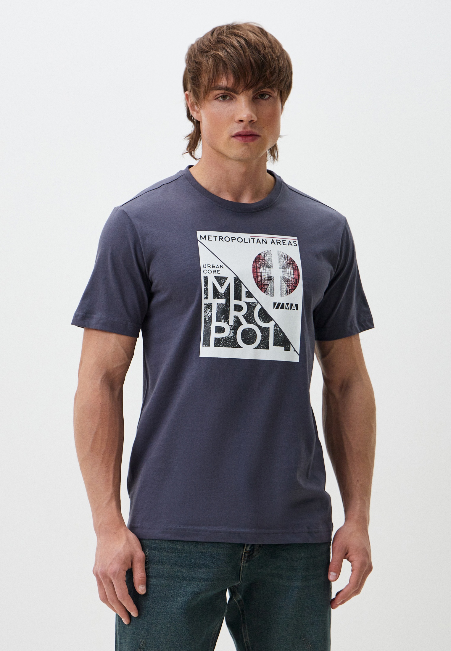 Футболка с коротким рукавом Baon (Баон) B7324062-MOUSE GREY