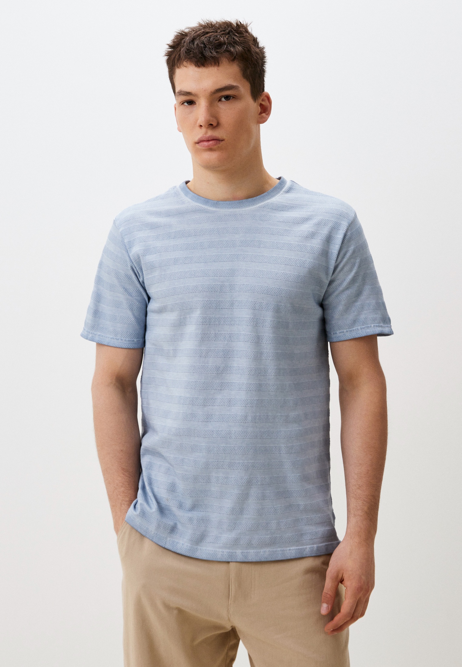 Футболка с коротким рукавом Baon (Баон) B7324045-ANGEL BLUE STRIPED