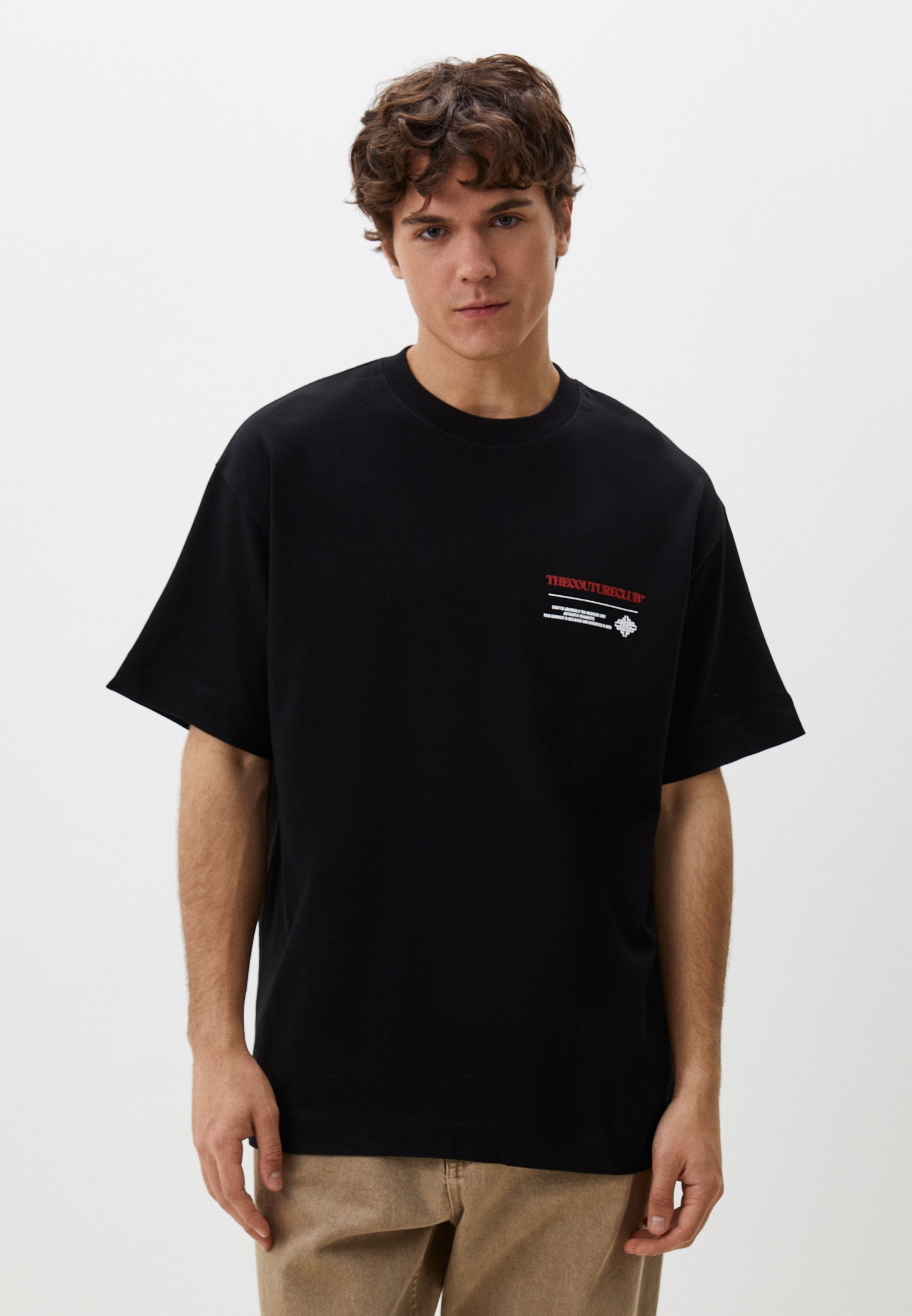 Футболка с коротким рукавом The Couture Club TCCM2411/BLACK-L