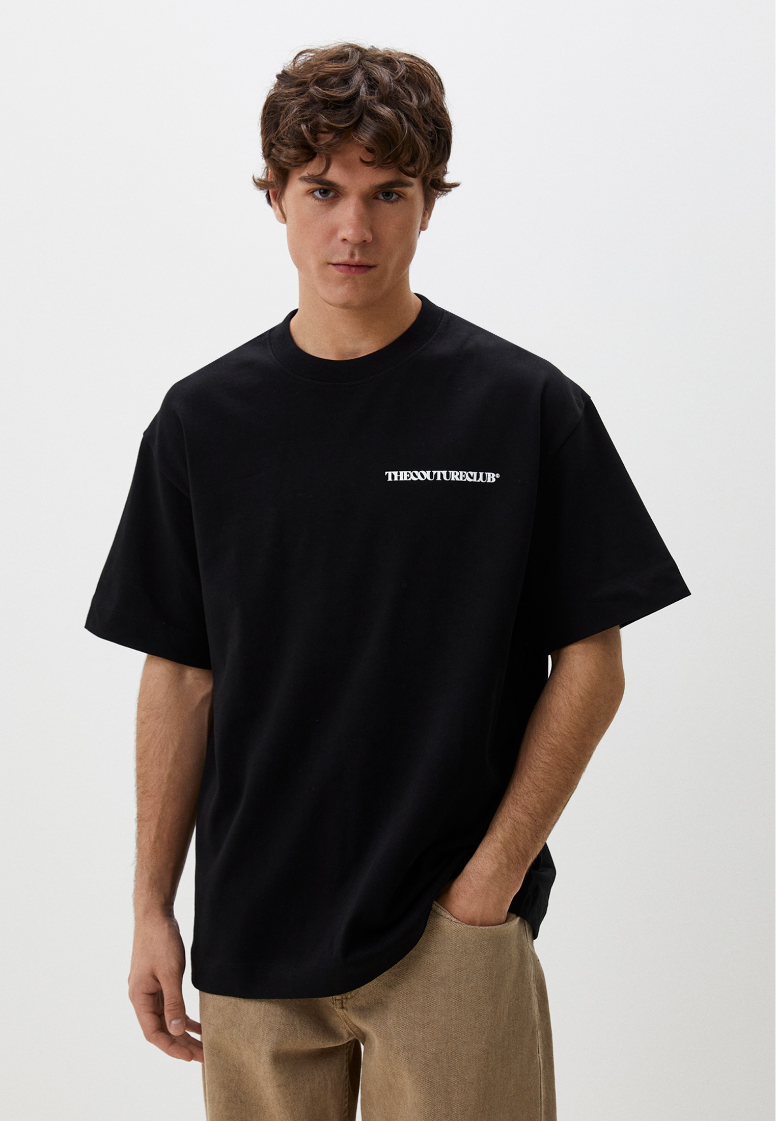 Футболка с коротким рукавом The Couture Club TCCM2362/BLACK-L