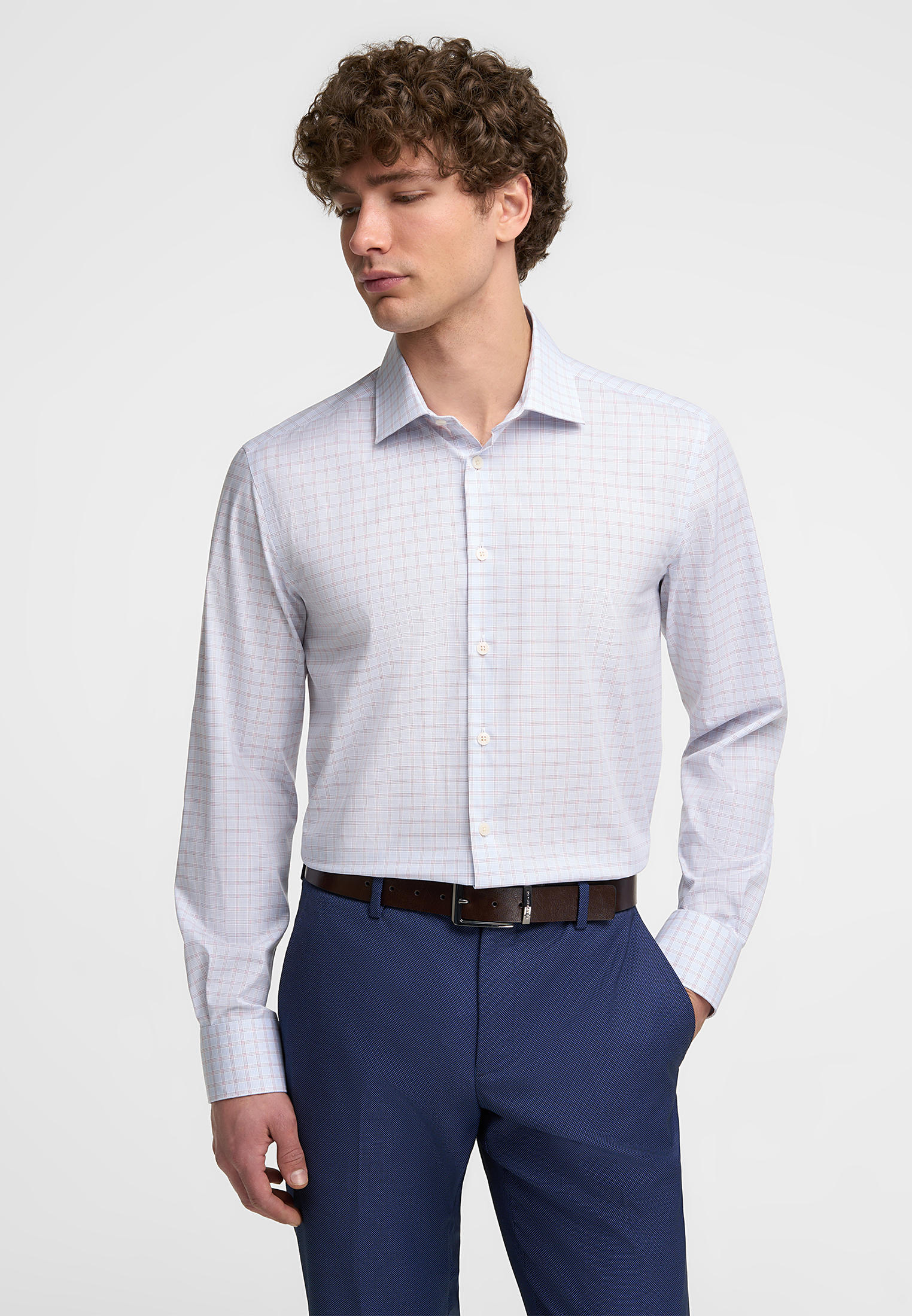 Рубашка с длинным рукавом Henderson SHL-2156-R_BORDO