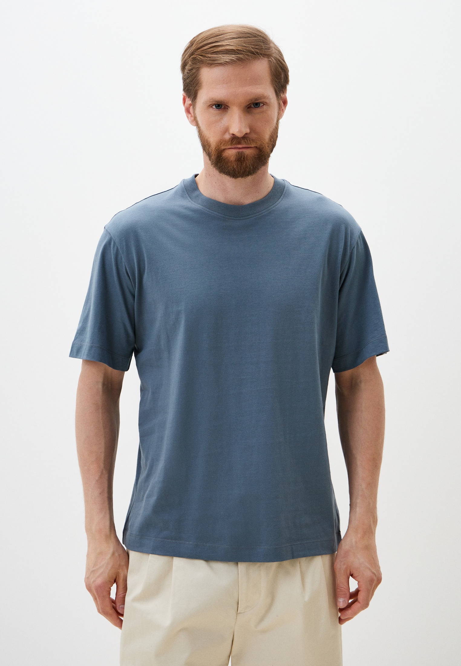 Футболка с коротким рукавом MARK FORMELLE 111858/24-3482Ц-0/серый деним