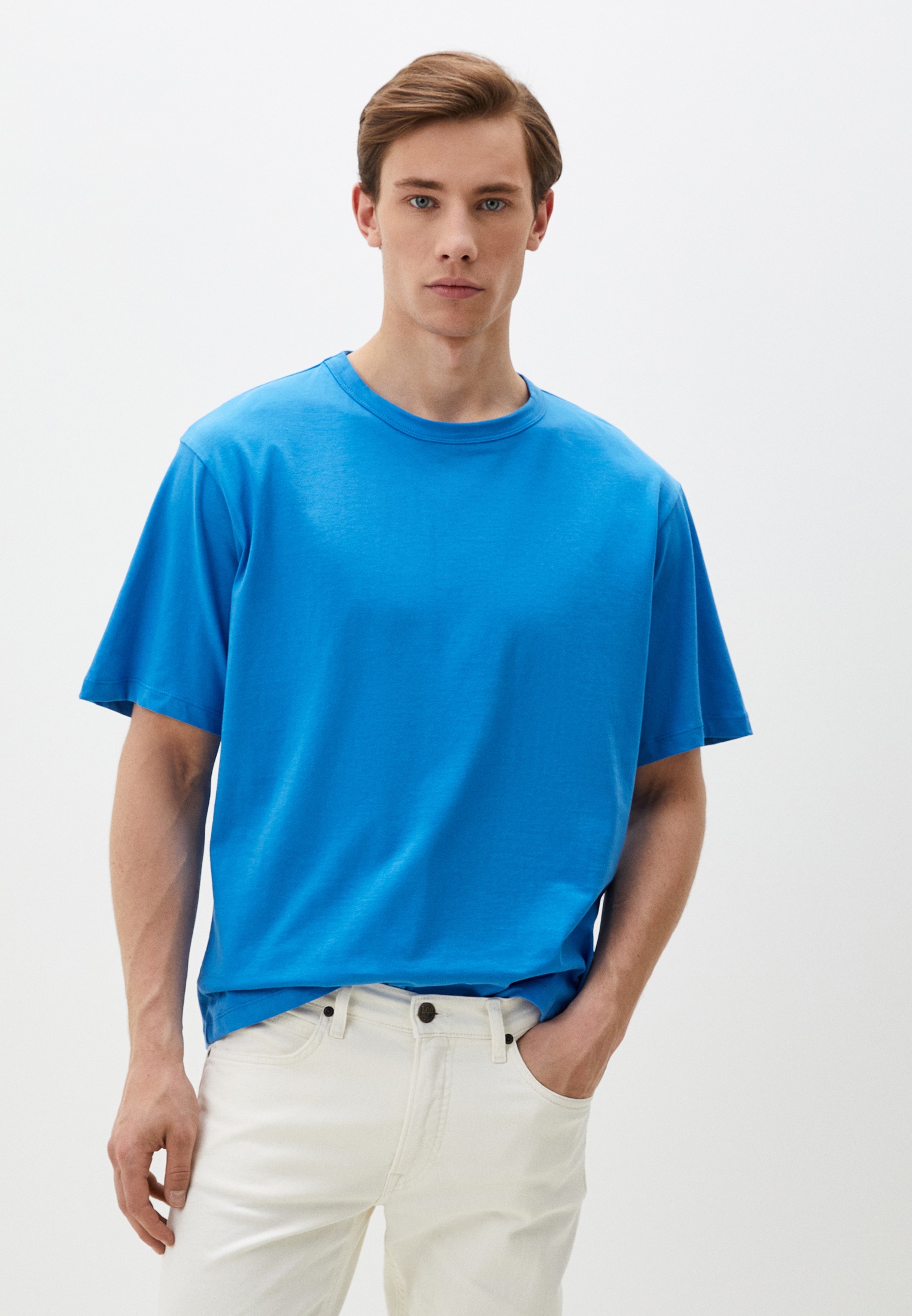 Футболка с коротким рукавом MARK FORMELLE 111772-1/24-4044Ц-0/я.голубой