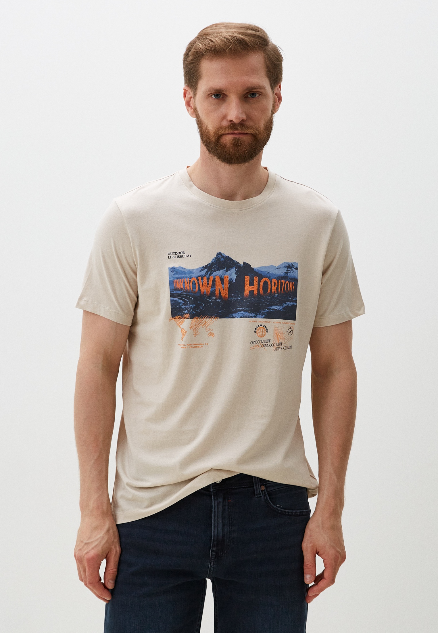 Футболка с коротким рукавом Colin's CL1067641_Q1.V1_LBG