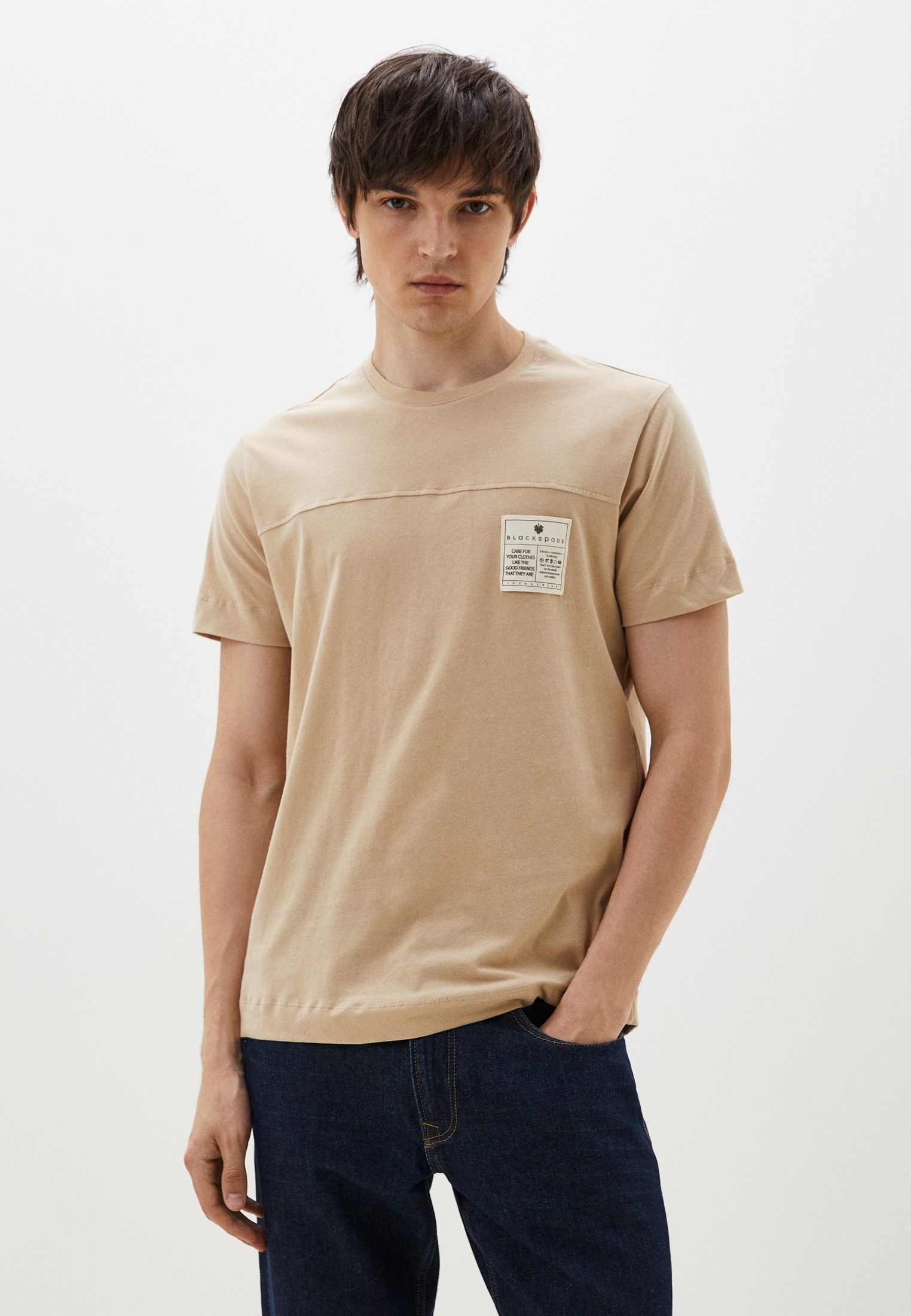 Футболка с коротким рукавом Blackspade BS40452 BlackSpade_латте