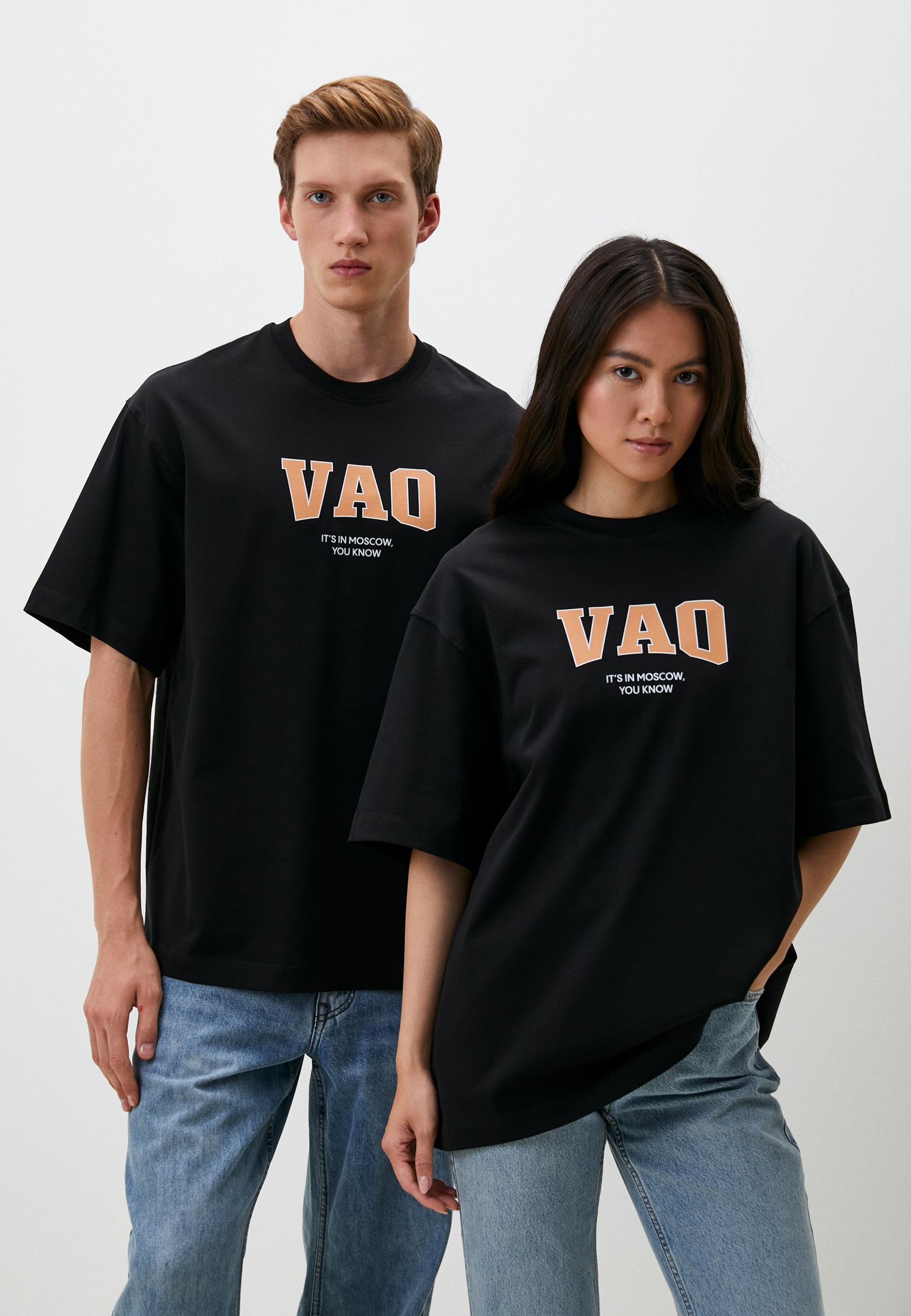 Футболка с коротким рукавом KChTZ BoM_2024_3,черная латиница vao,L-XL