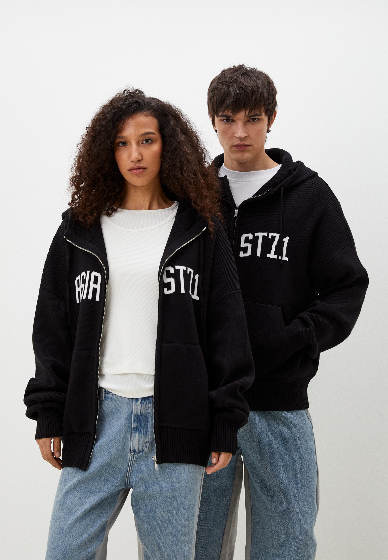Кардиган Asia st 71 Ast71.knit-hoodie-black-L