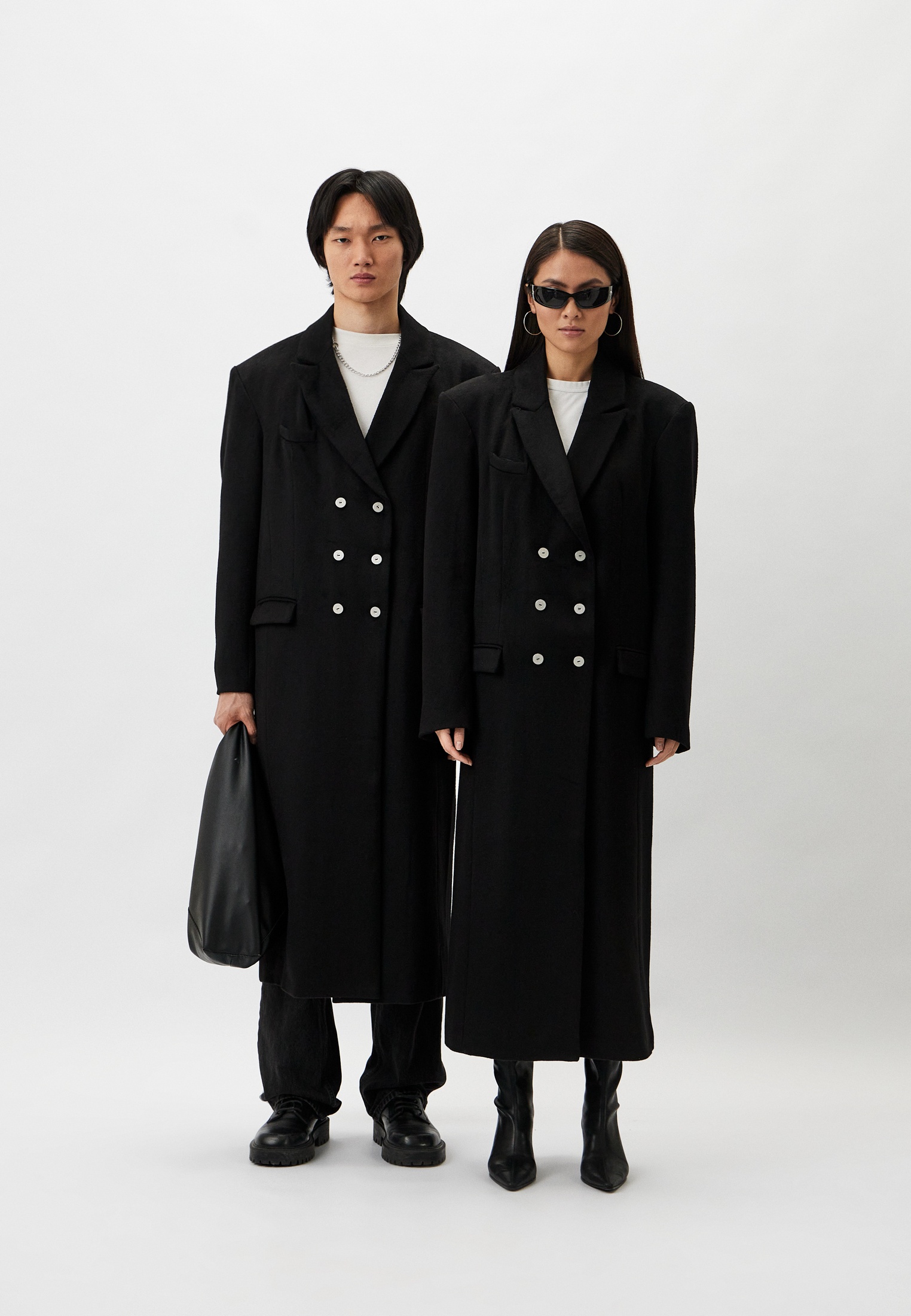 Мужские пальто Berhasm tre24-10-black-xs
