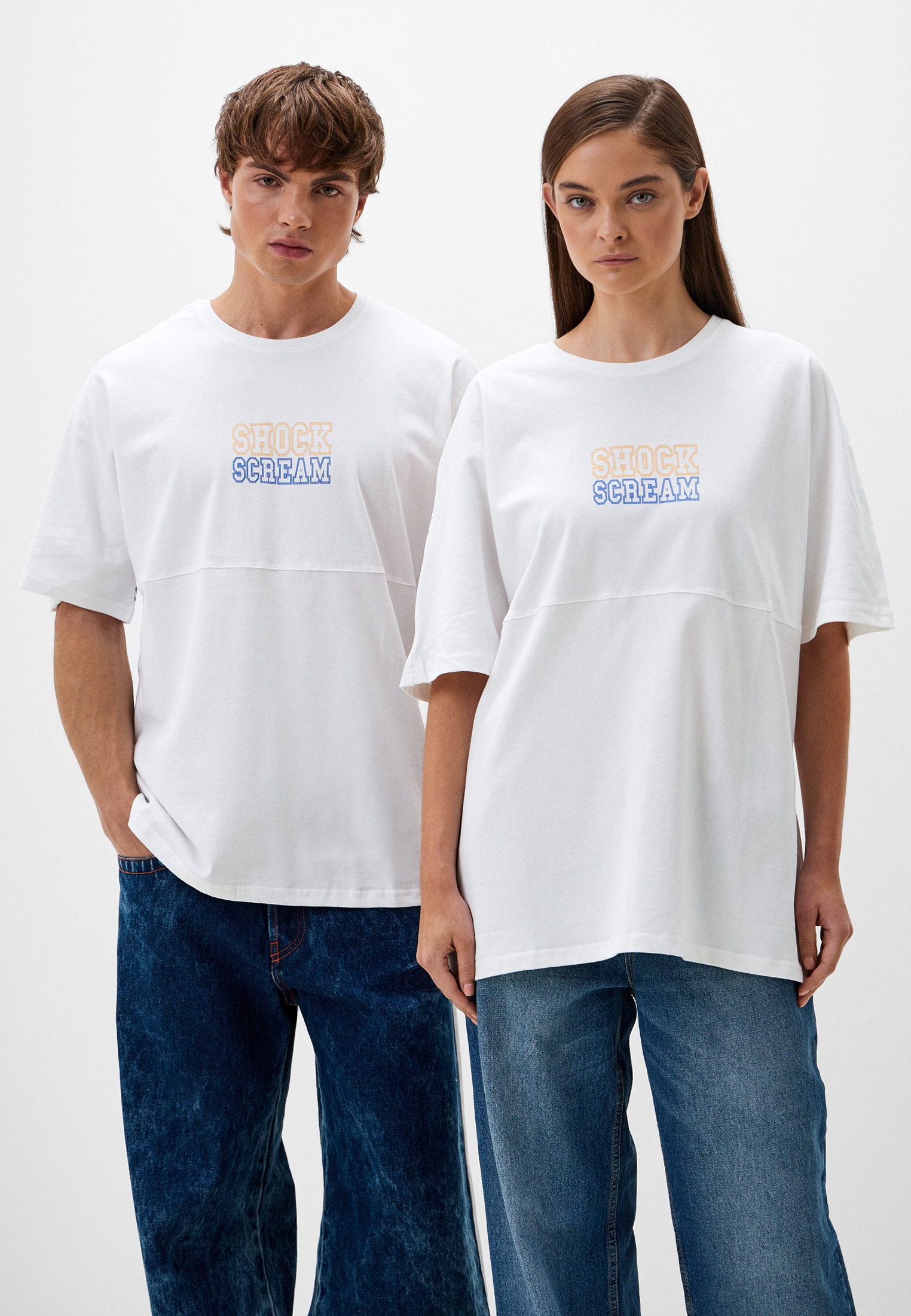 Футболка с коротким рукавом Shockscream TEE-007-WH-01-L