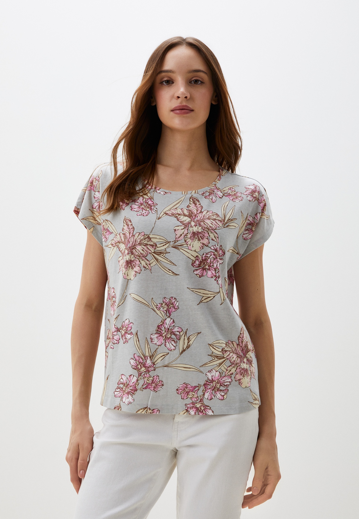 Футболка с коротким рукавом Baon (Баон) B2323103-PEWTER PRINTED