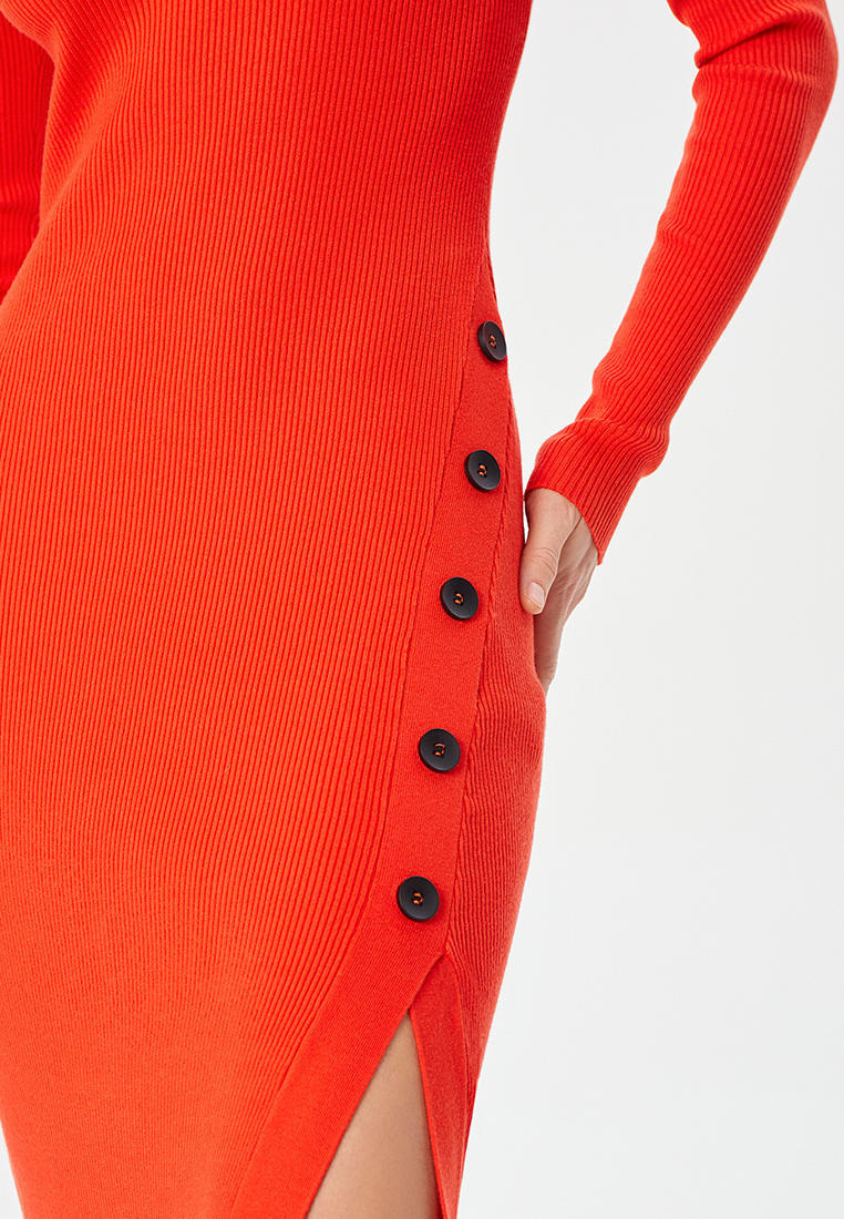 Вязаное платье To Be Blossom 101458-Orange-L