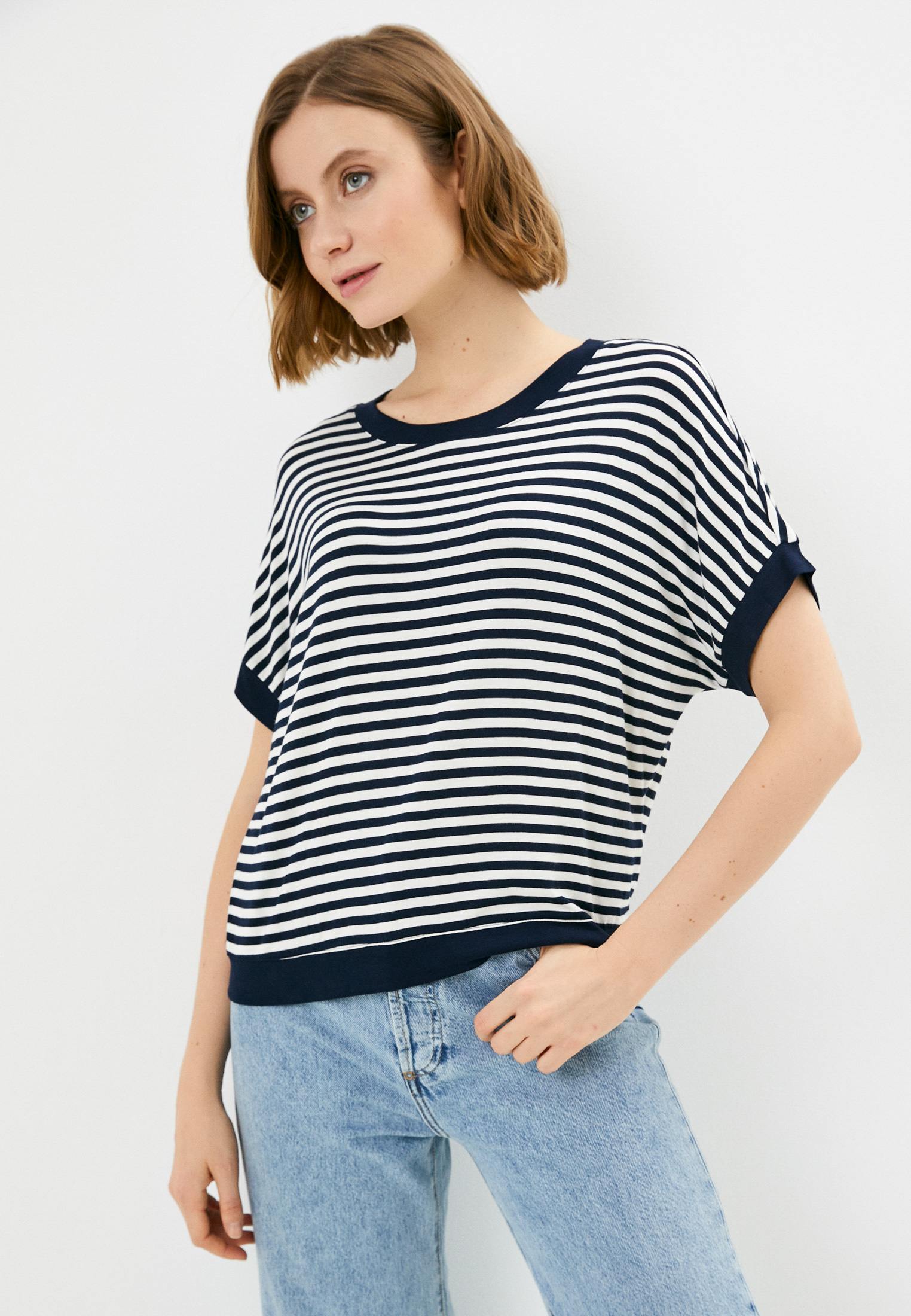 Футболка с коротким рукавом Baon (Баон) B2323009-DARK NAVY STRIPED