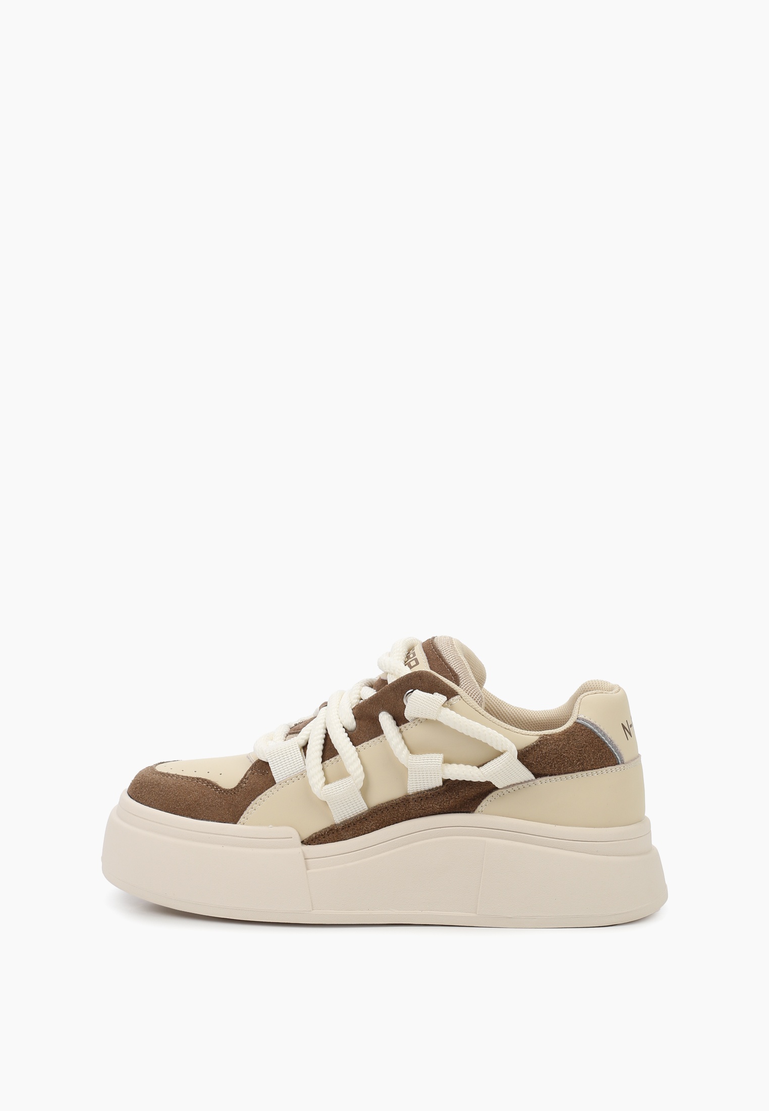 Женские кеды Obba 1605001092-бежевый-36