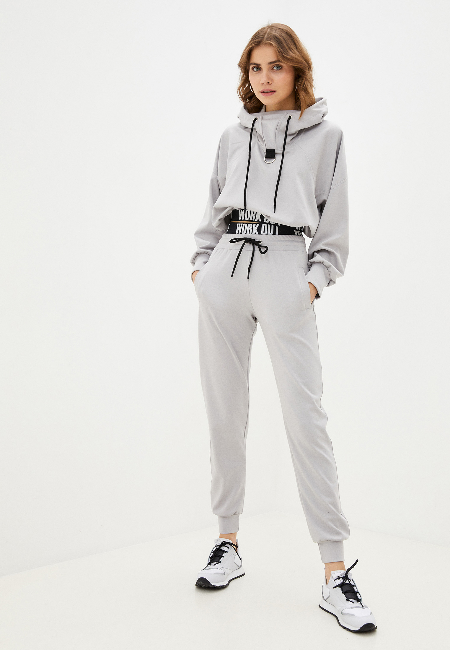 Спортивный костюм Malaeva SD-S1017-L-M/светло-серый/S/M