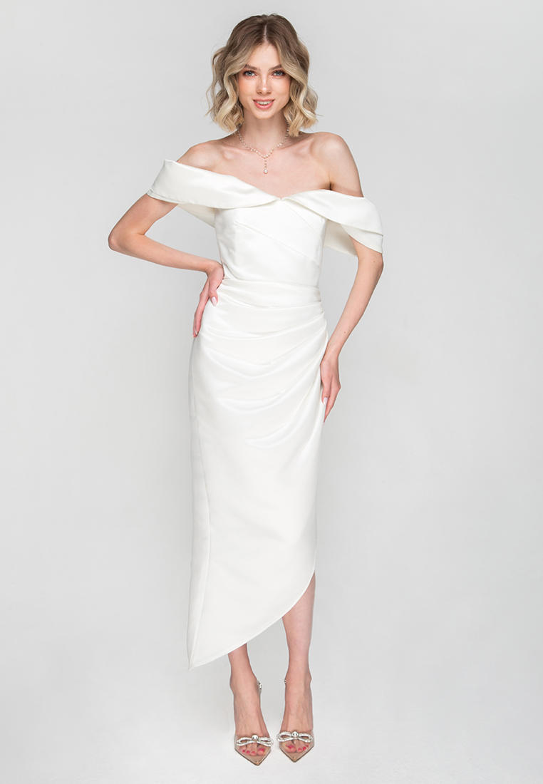 Вечернее / коктейльное платье Fors ПЛ354-белыЙ-XS.