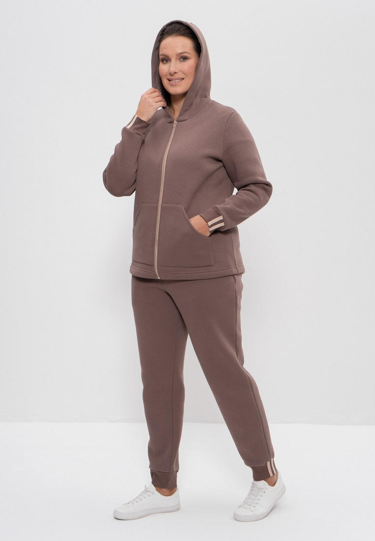 Спортивный костюм Cleo 1166/кофейный-44