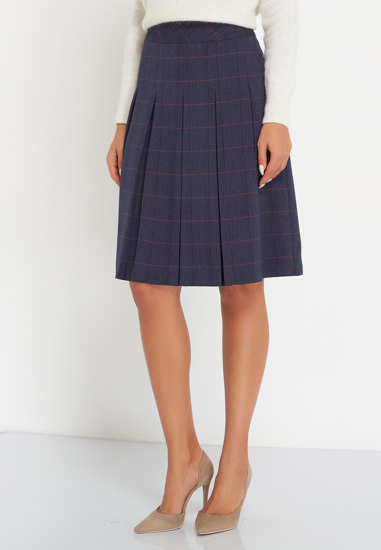 Юбка A.Karina FW21/22SKIRTSKLAD/темно-синий,бордовый-42