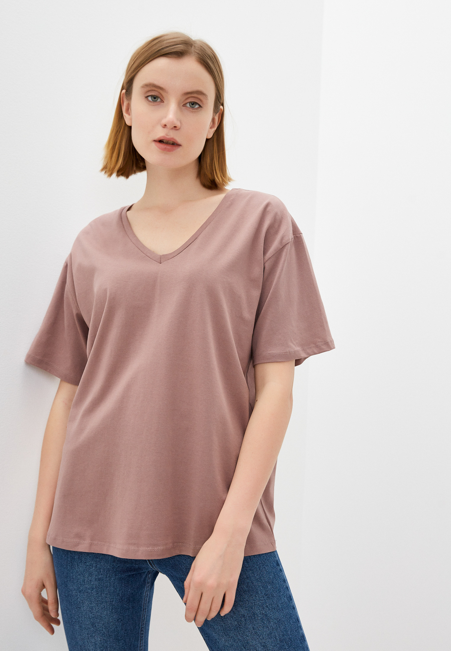 Футболка с коротким рукавом Trendyol TWOSS20TS0132-LATTE-M/L