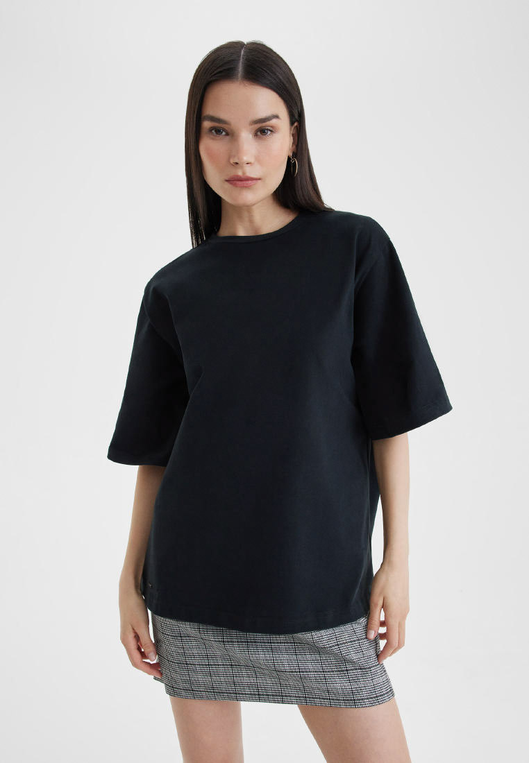 Футболка с коротким рукавом BARMARISKA ФЖ-Б0527-черный