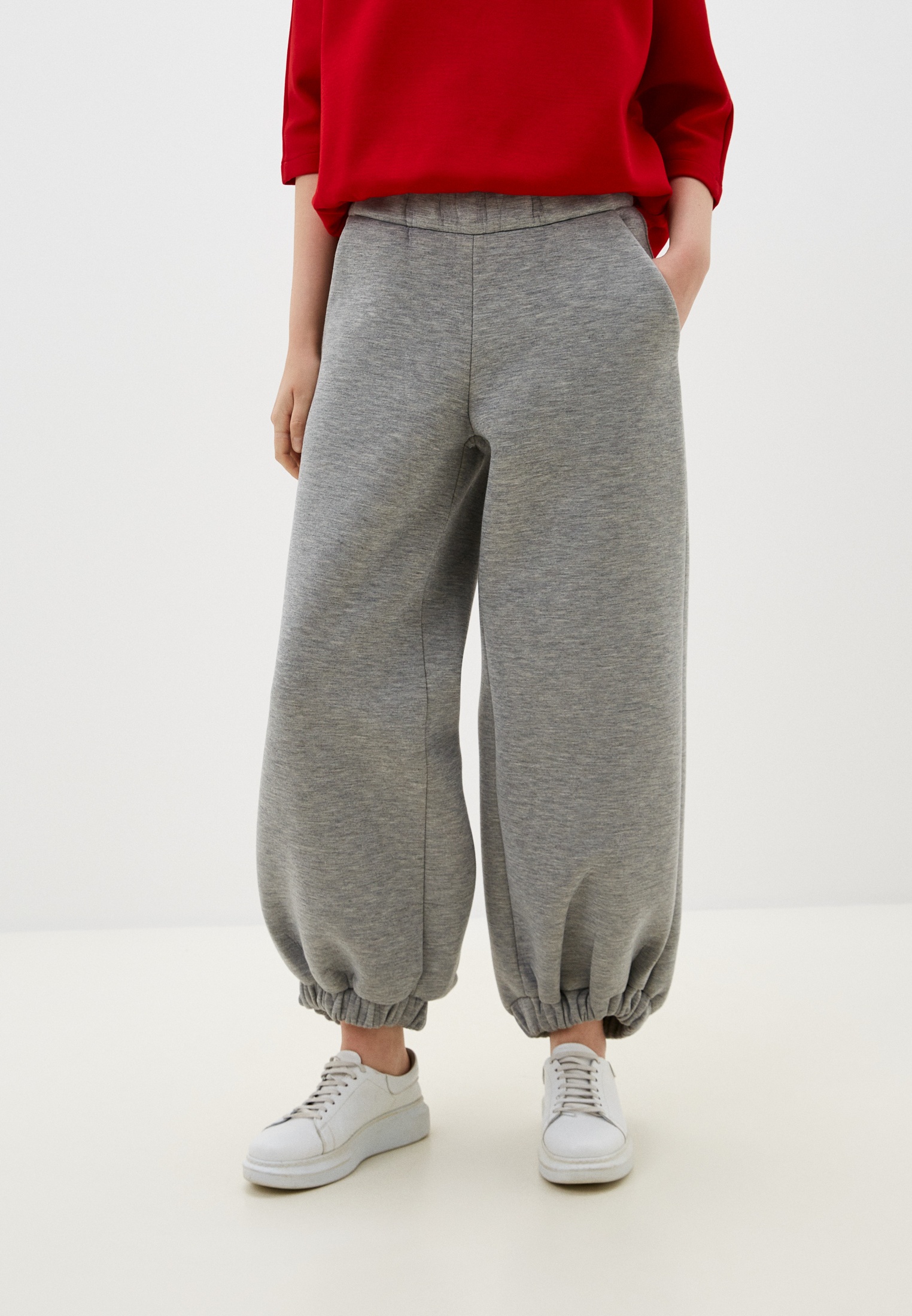 Женские спортивные брюки Voluminous BUBU-серый-L/XL