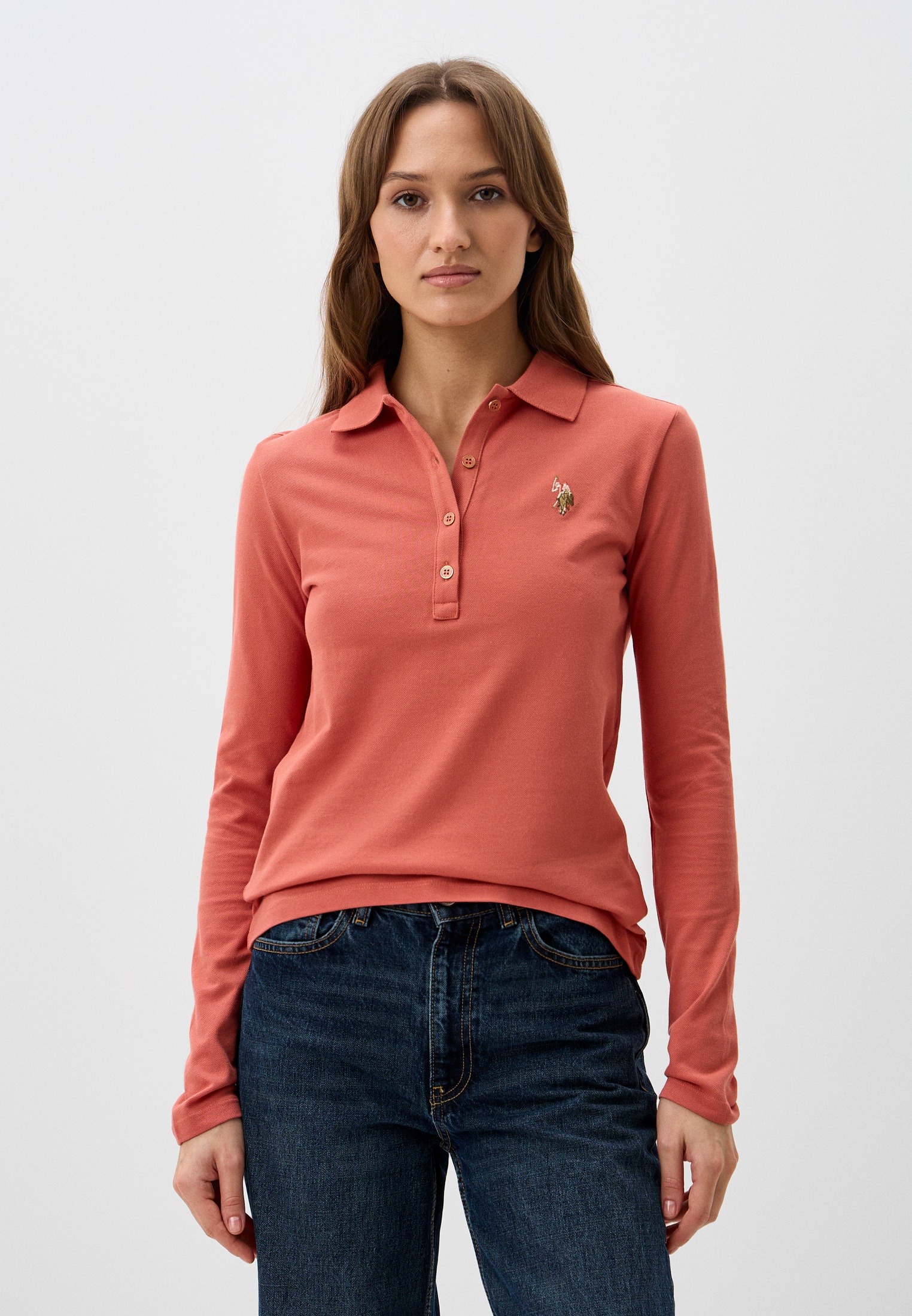 Женские поло U.S. Polo Assn. G082SZ0820TPG-SK021-R-VR031