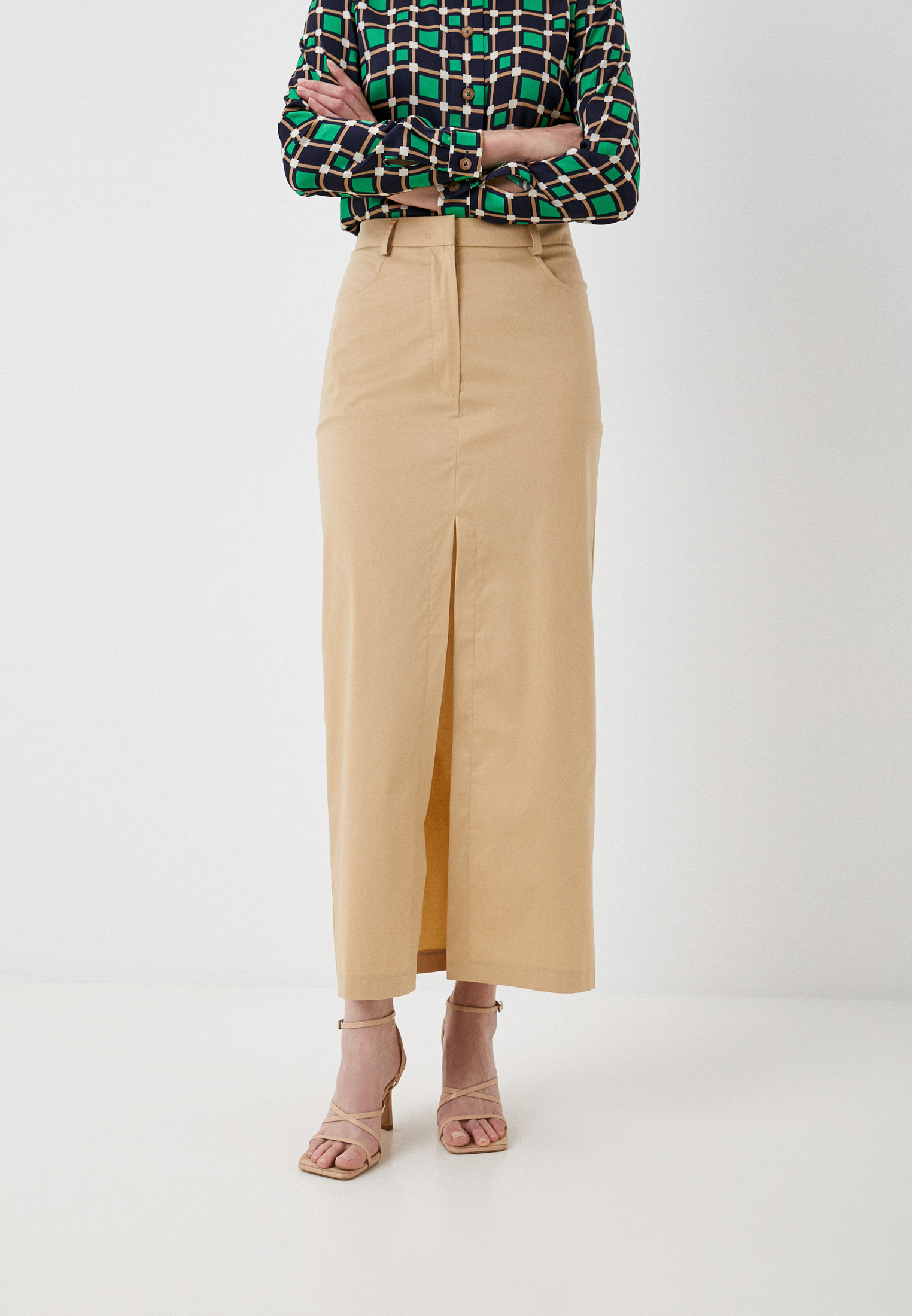 Прямая юбка Chu UBK233BEG-42