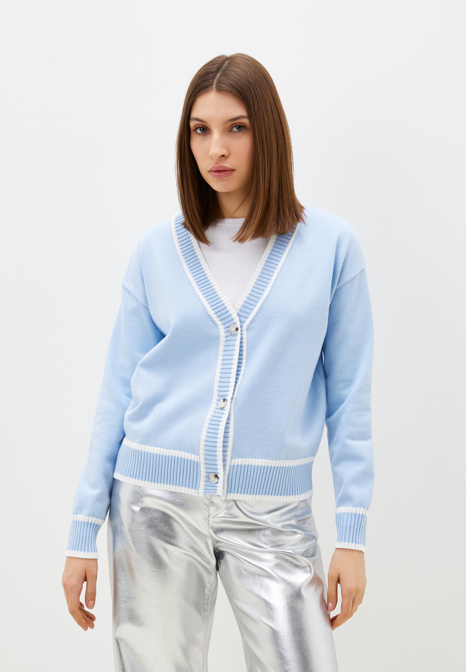 Кардиган Conso KCL 240708 - blue/milk - 38