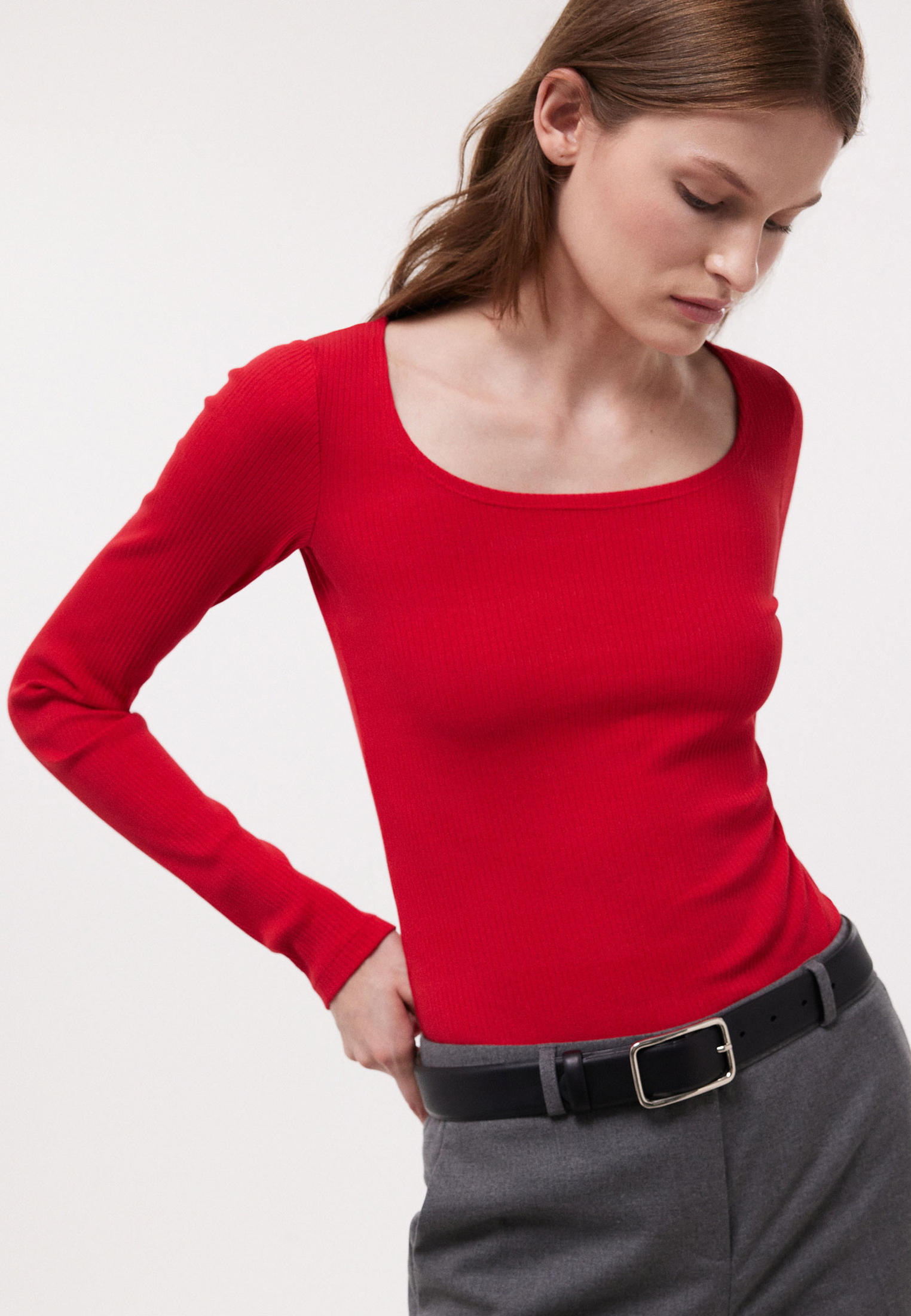 Футболка с длинным рукавом Calista 0-84902_20056_Красный-M