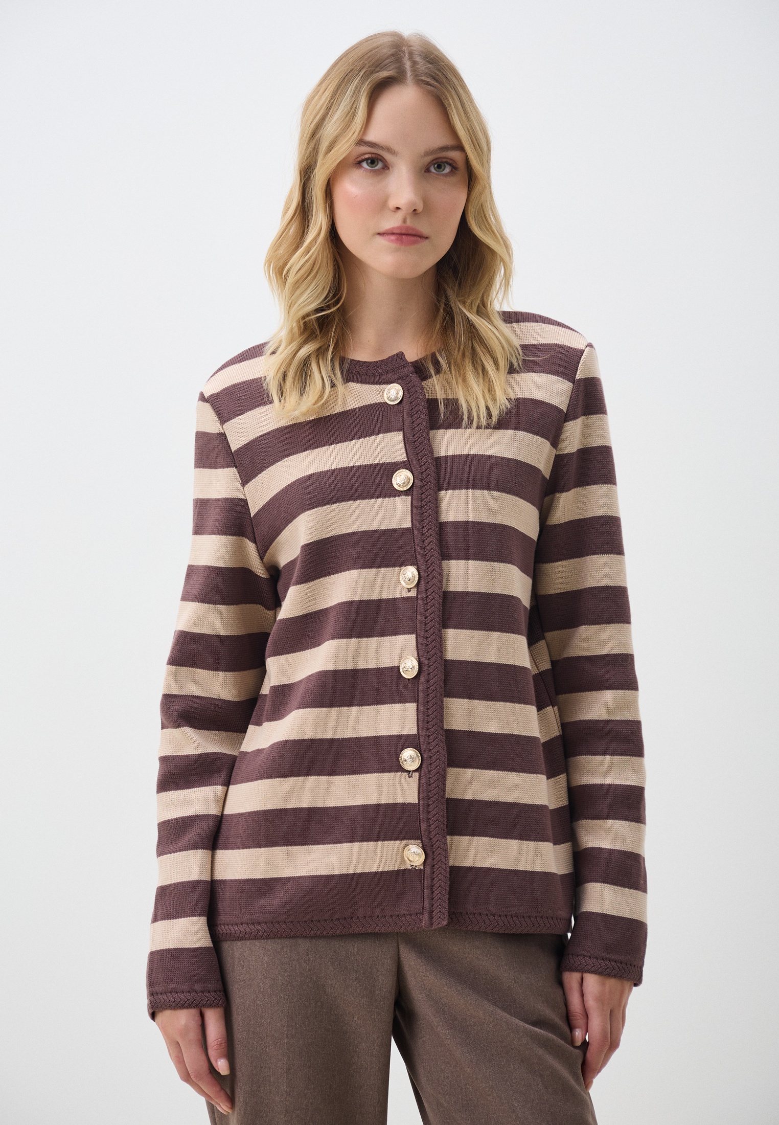 Кардиган Vivawool 314382-коричневый