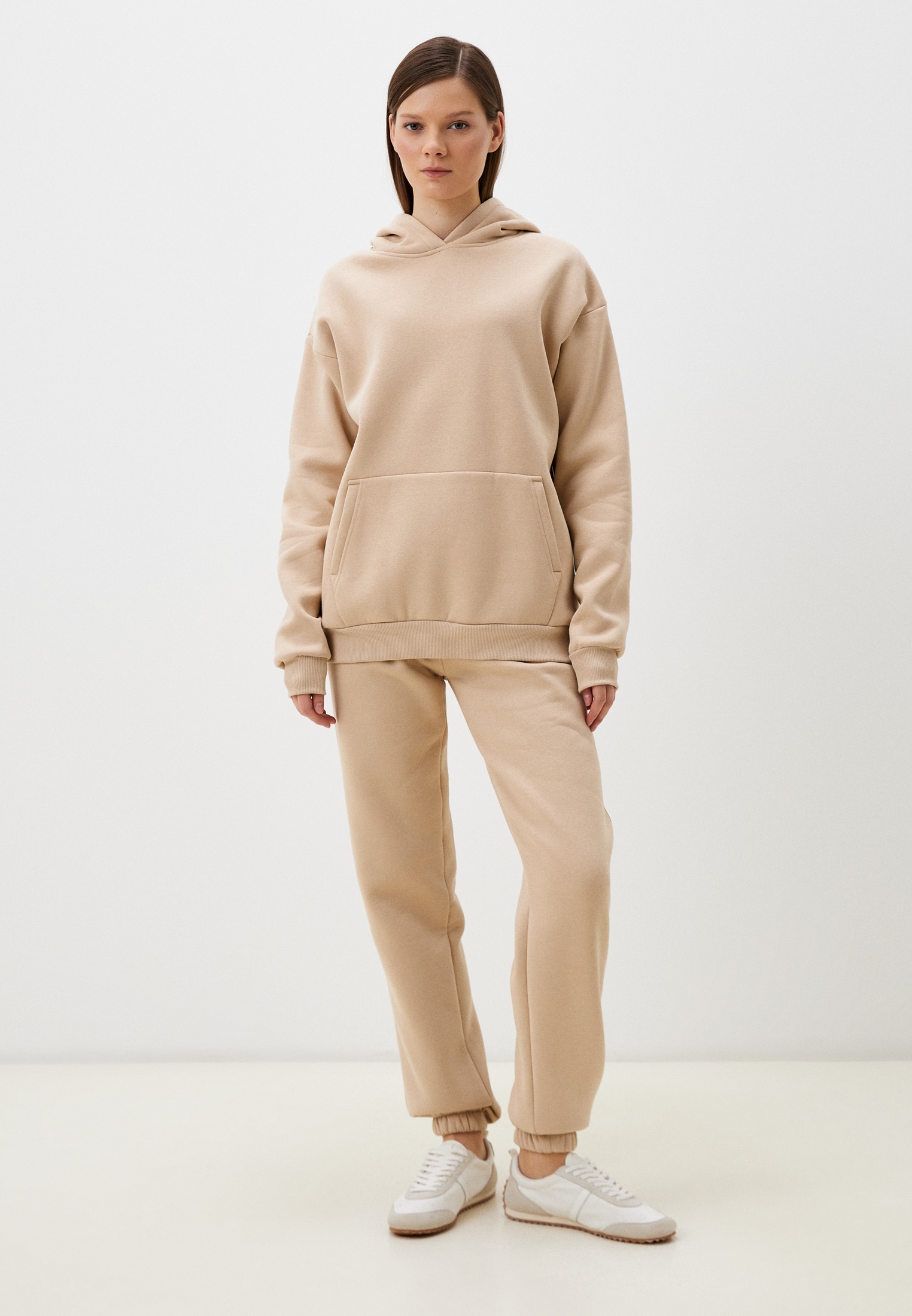 Спортивный костюм Modjimoda СПОРТ-ЖЕНСКИЙ-ОВЕРСАЙЗ-НАЧЕС-ПЕСОЧНЫЙ-XS