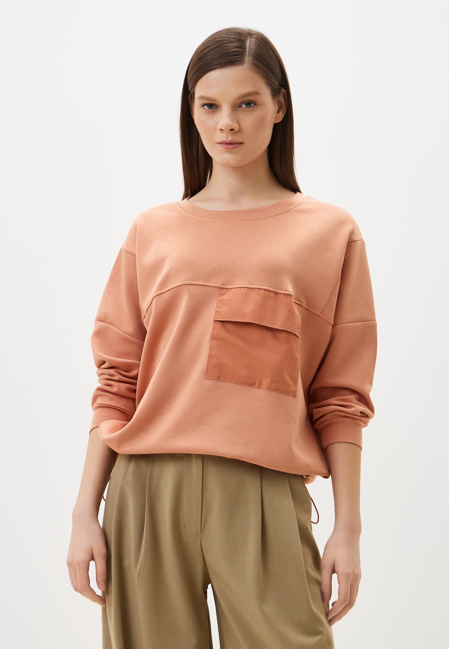 Футболка с длинным рукавом Milanika Джемпер, F7959Ч хурма 44