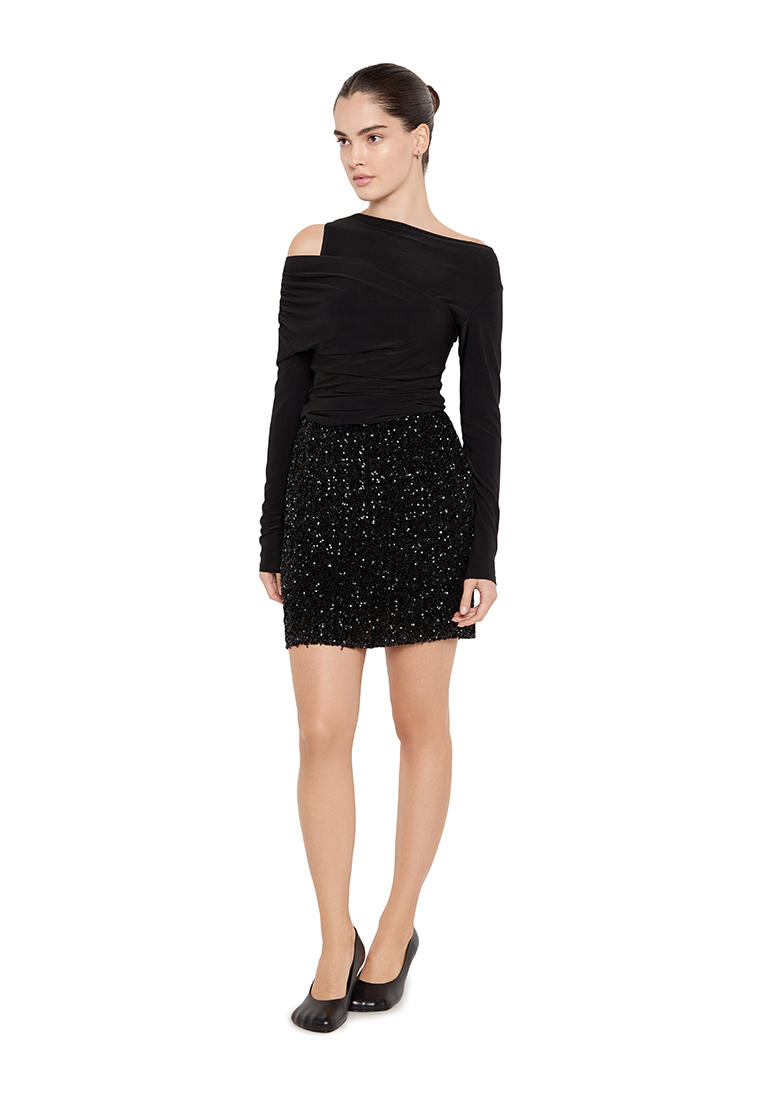 Футболка с длинным рукавом You Wanna 660203110RW24-черный-XS