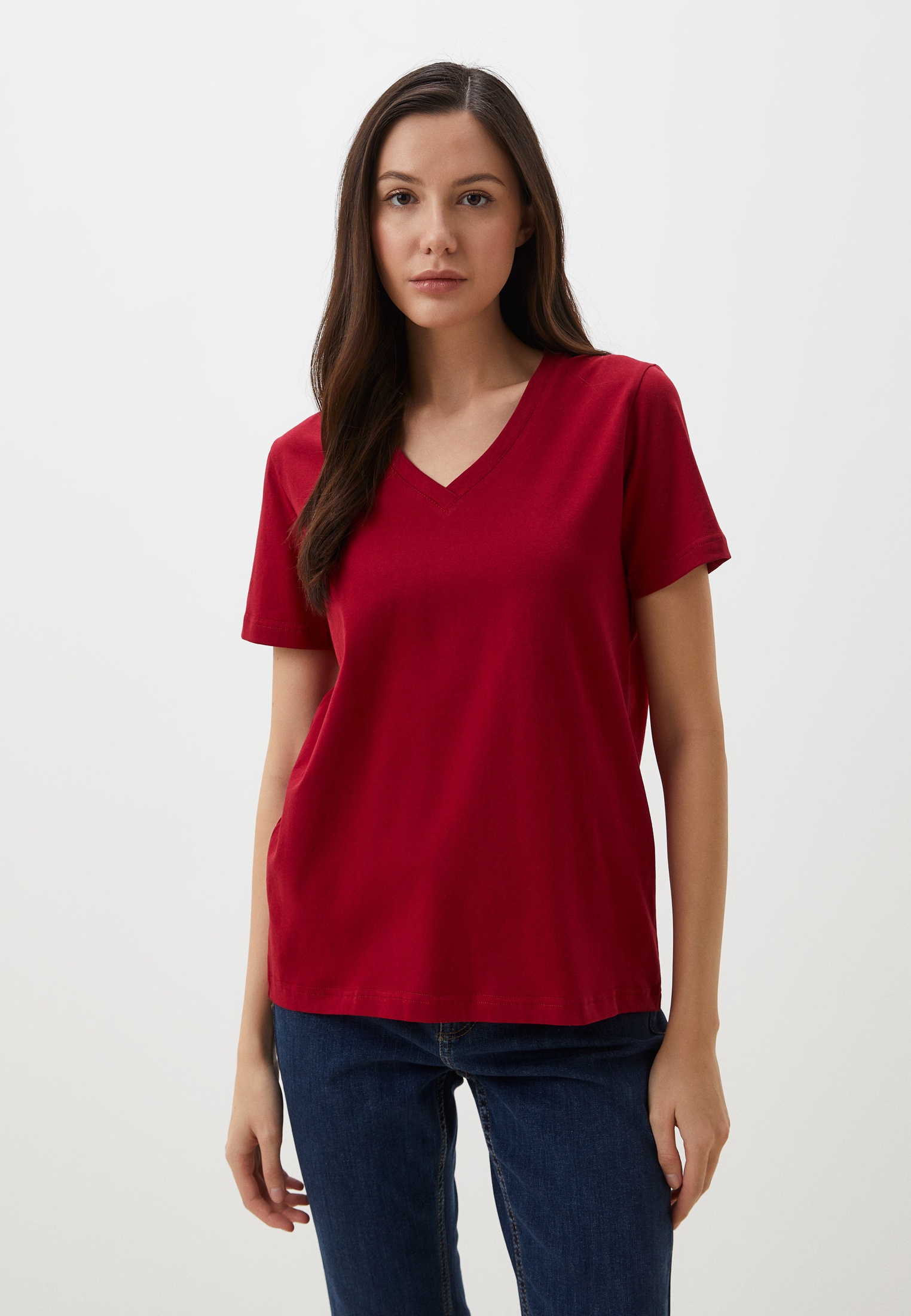 Футболка с коротким рукавом Peche Monnaie PM-63-винный-S