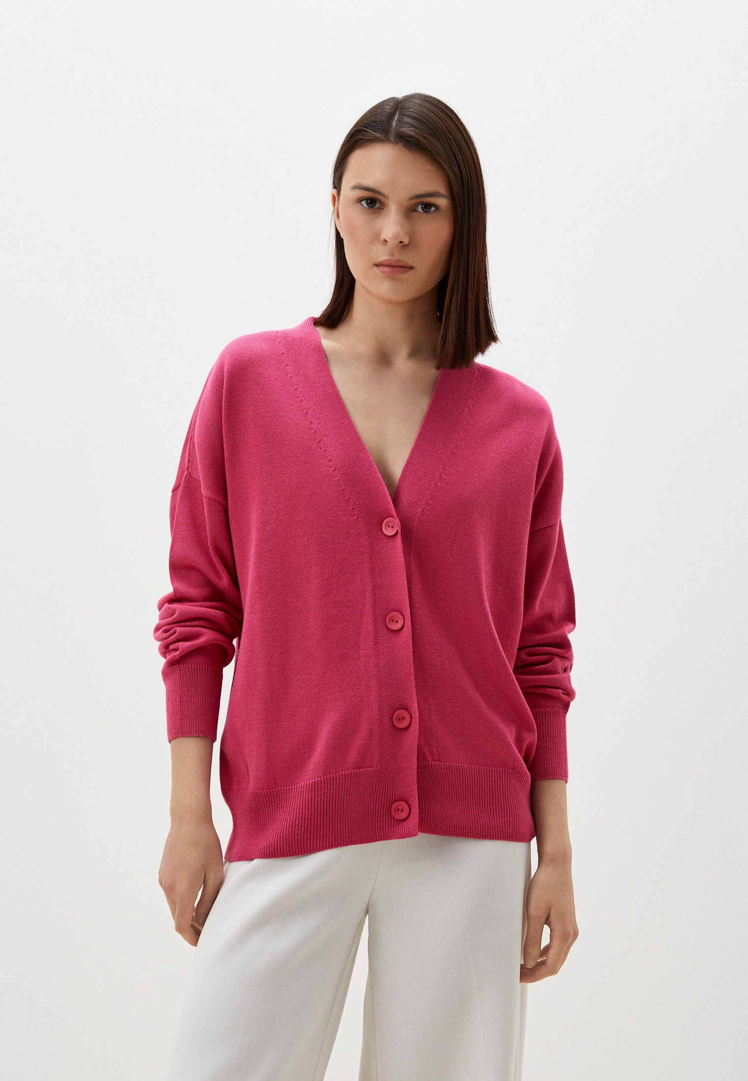 Кардиган Odalia М0468 фуксия ,2XL