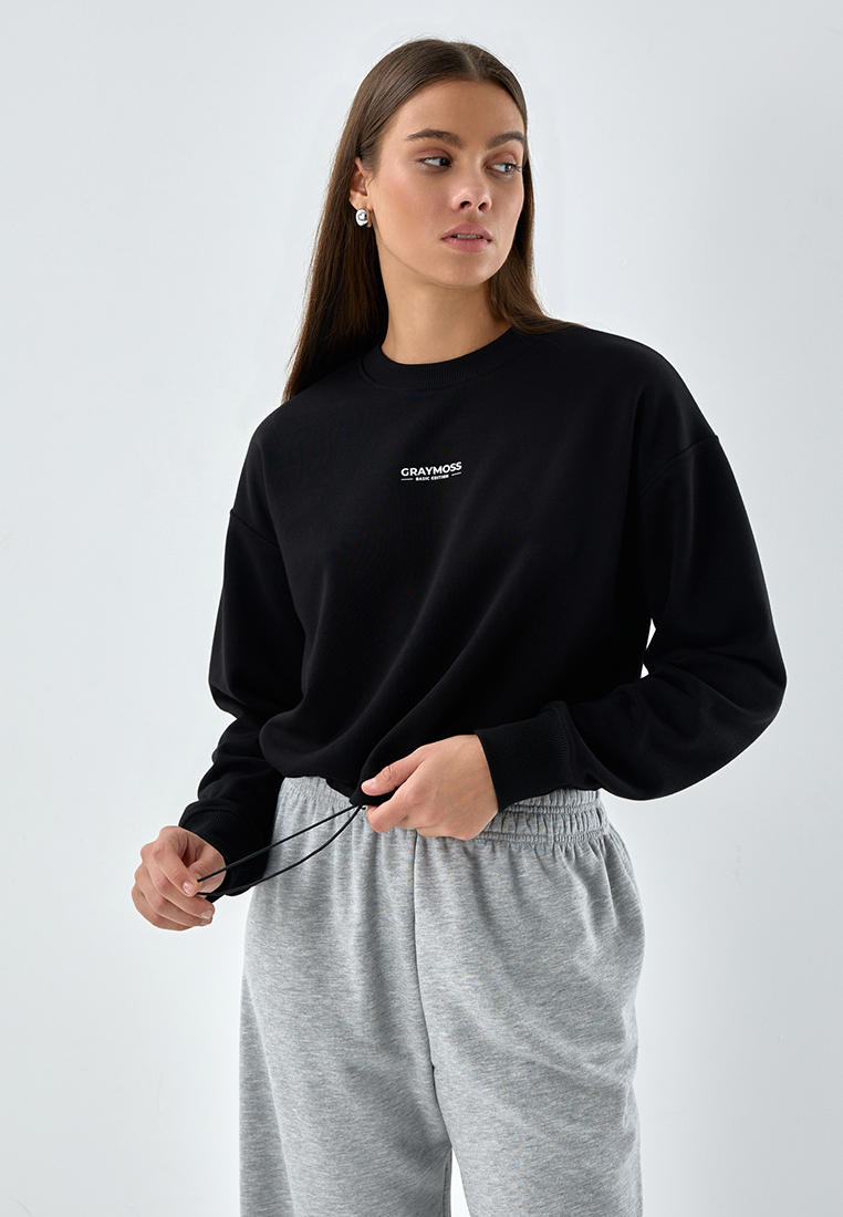 Женские свитшоты Gray Moss 24т-371/Черный/XS