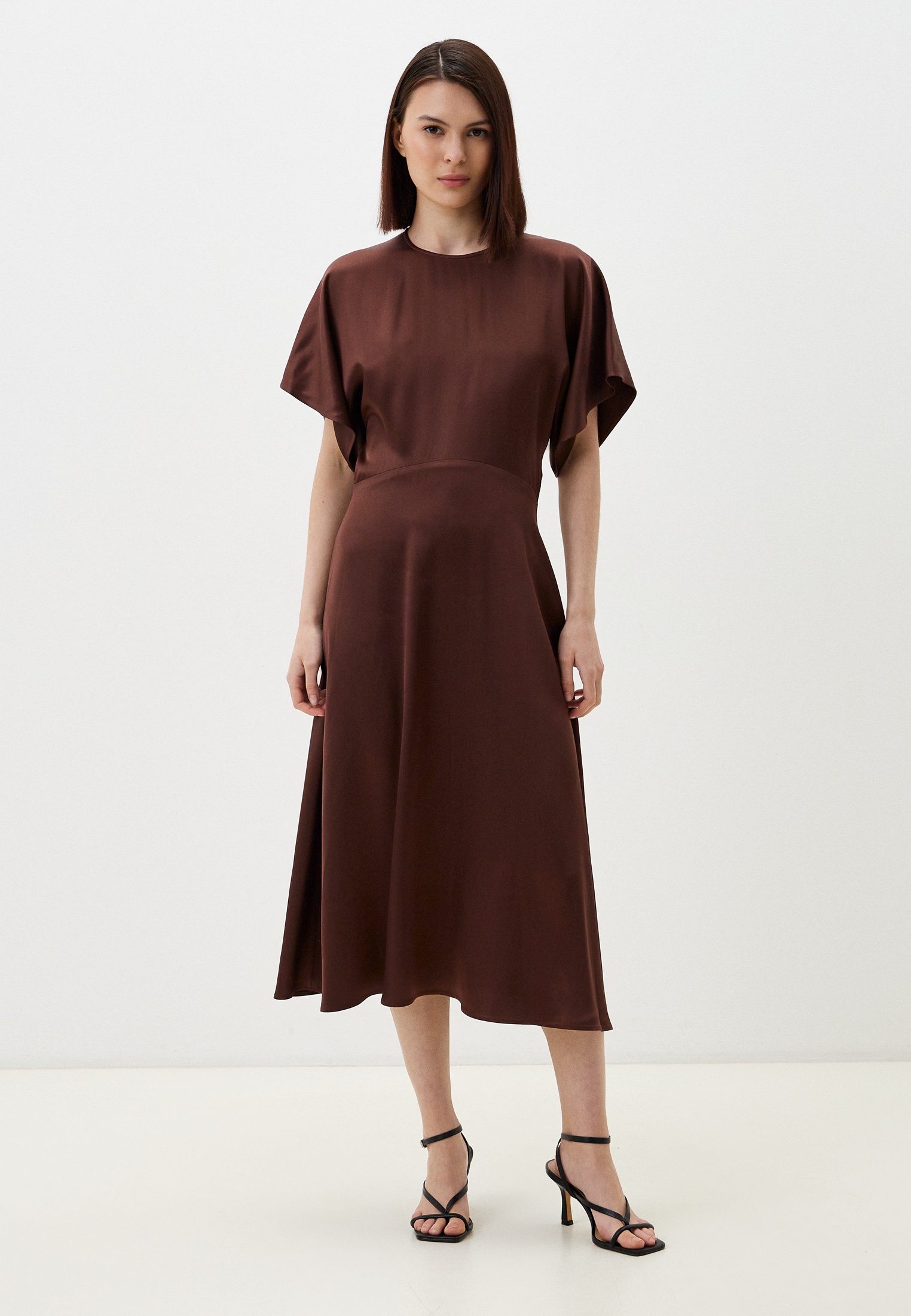 Вечернее / коктейльное платье Lusio LSTR-022177-коричневый