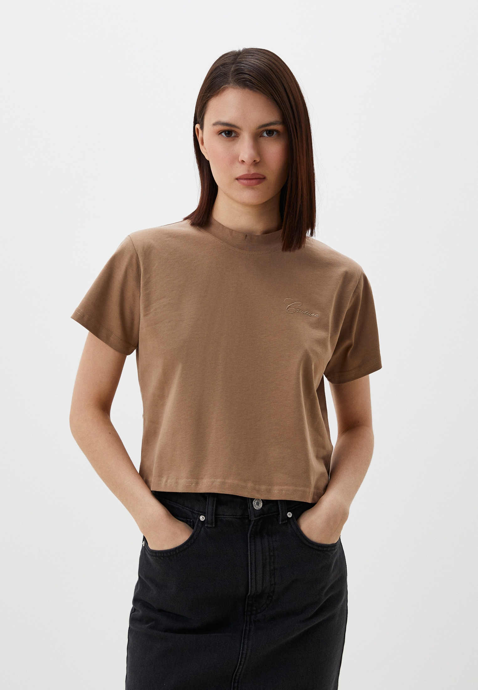 Футболка с коротким рукавом The Couture Club TCCW2249/BEIGE-10