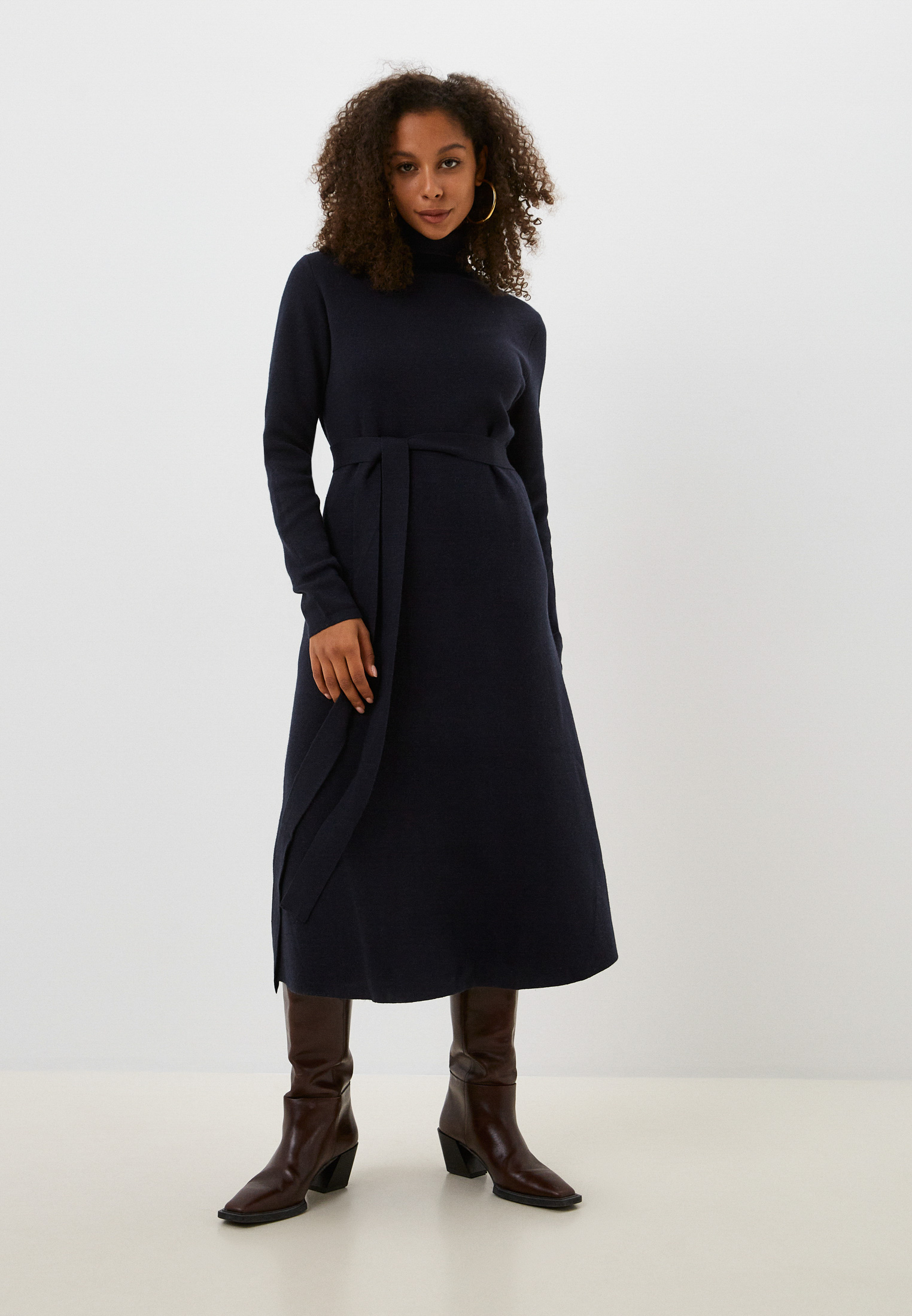Вязаное платье Baon (Баон) B4522501-DARK NAVY