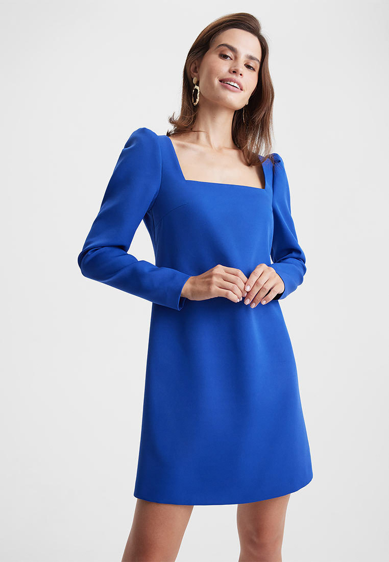 Вечернее / коктейльное платье BARMARISKA ПЖ-Б0547-синий