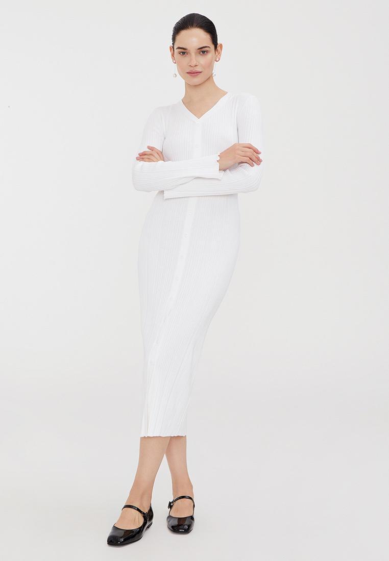 Вязаное платье To Be Blossom 101444-White-L